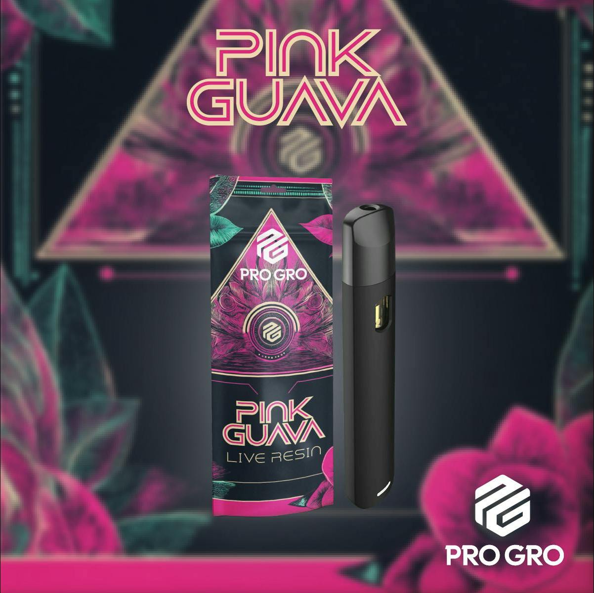 Pink Guava | Live Resin Disposable | 1g by Pro Gro