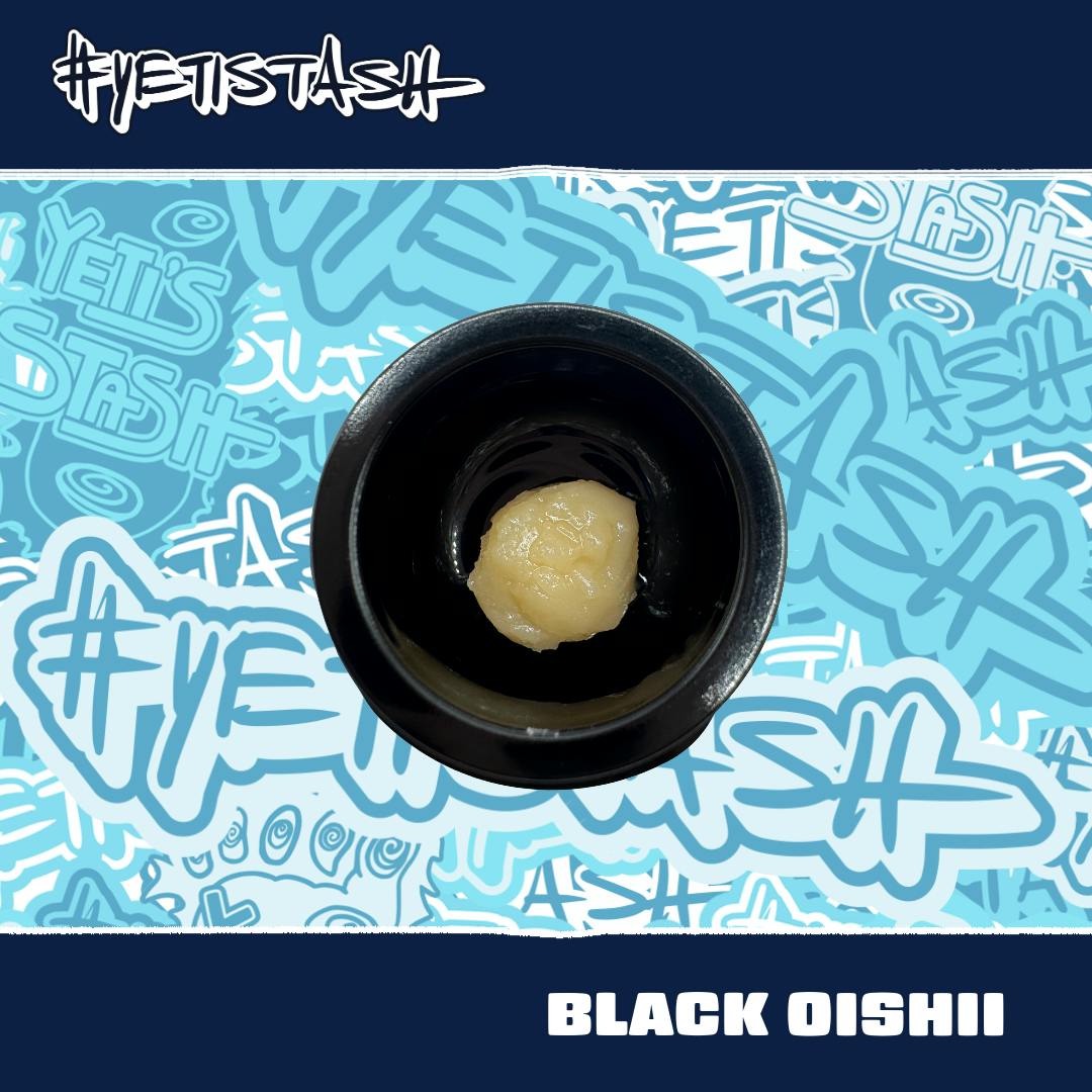Yetistash | Black Oishii | Live Rosin | 1G Jar by Yeti Stash