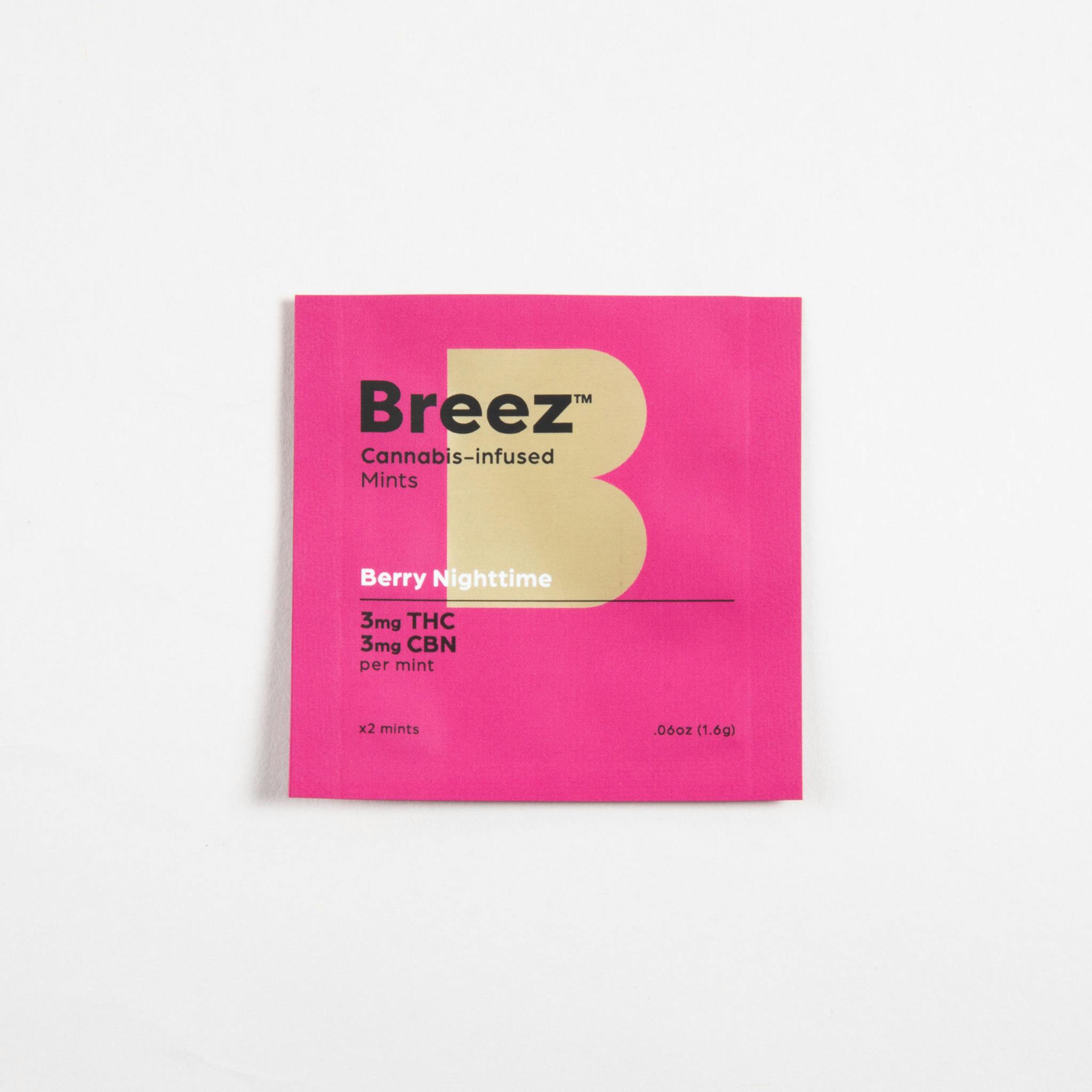 Breez Berry Nighttime Mints Pack 2ct