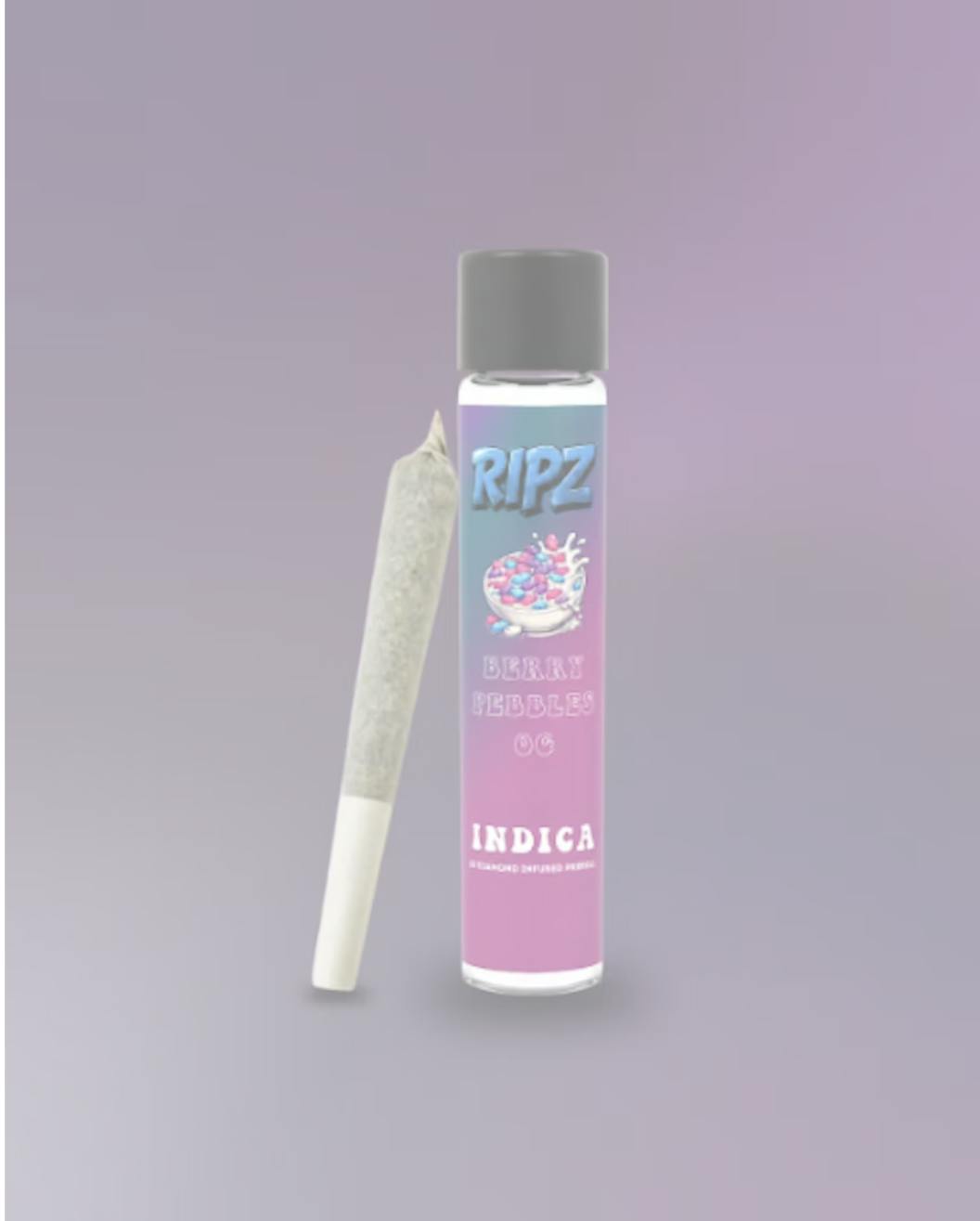 Berry Pebbles OG | Diamond Infused Joint | 1g by Ripz