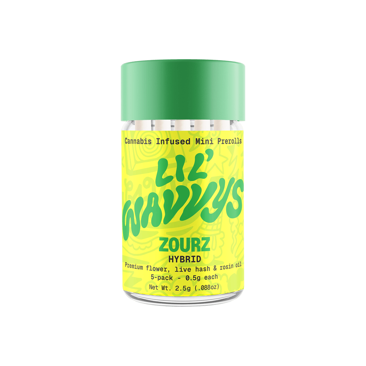 WAVVY: Zourz - Infused Pre-Roll - 5pk - 2.5g