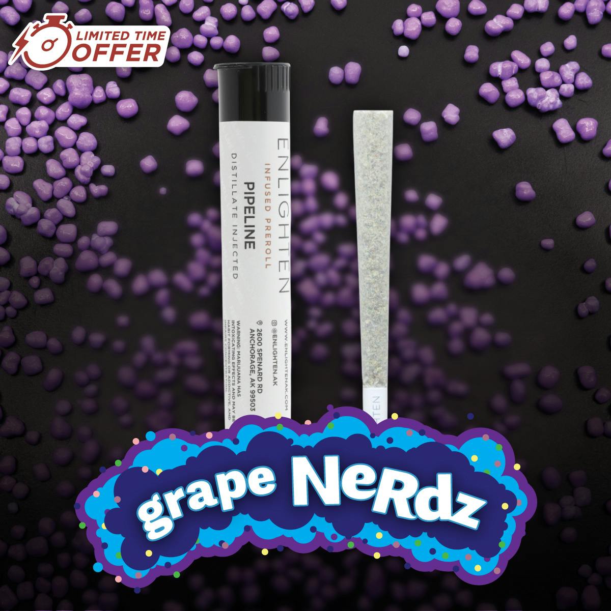 Limited Edition: Grape Nerdz Distillate Pipeline - .75g