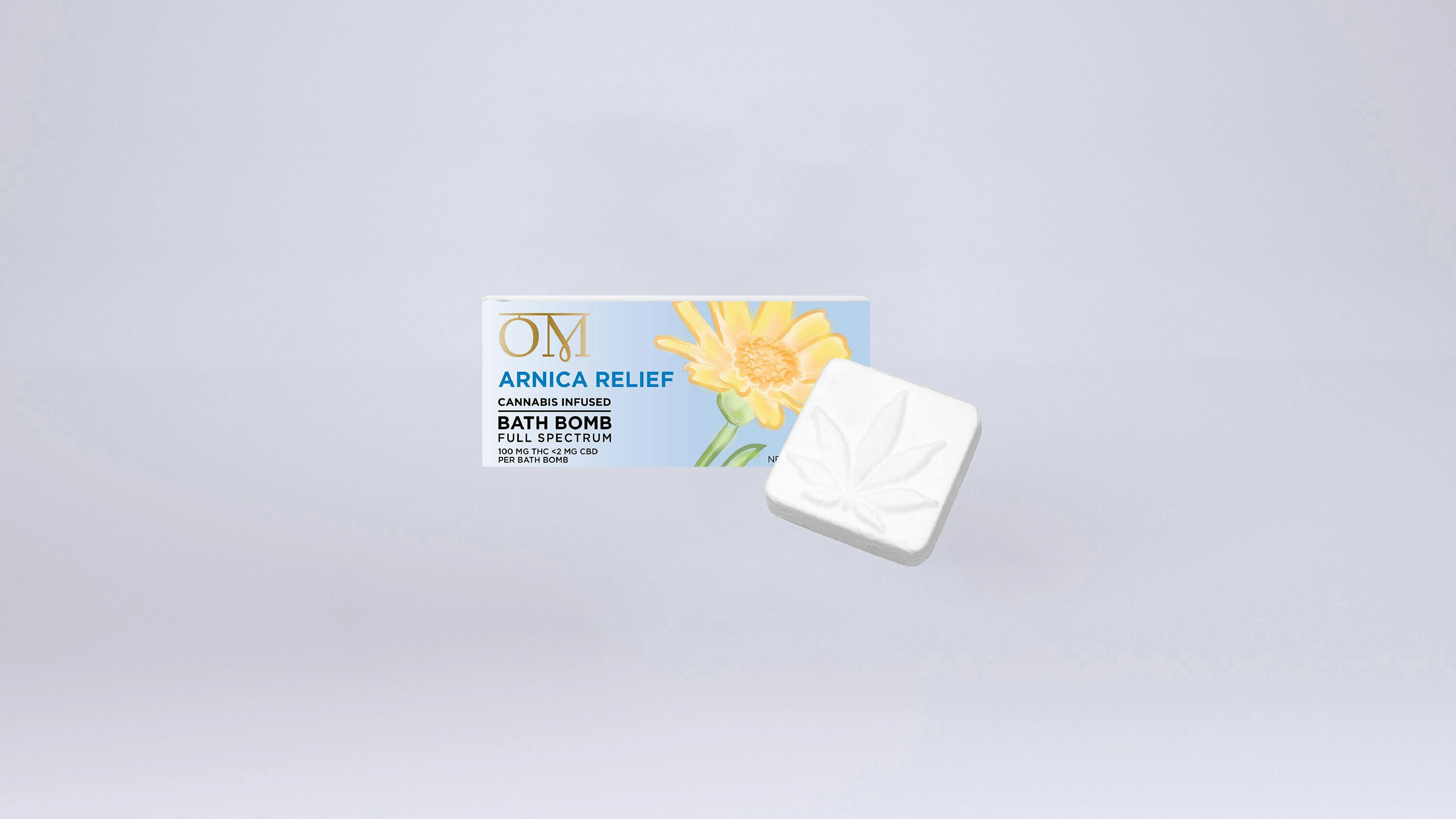 Arnica Relief | Bath Bomb | THC:CBD 100mg:2mg