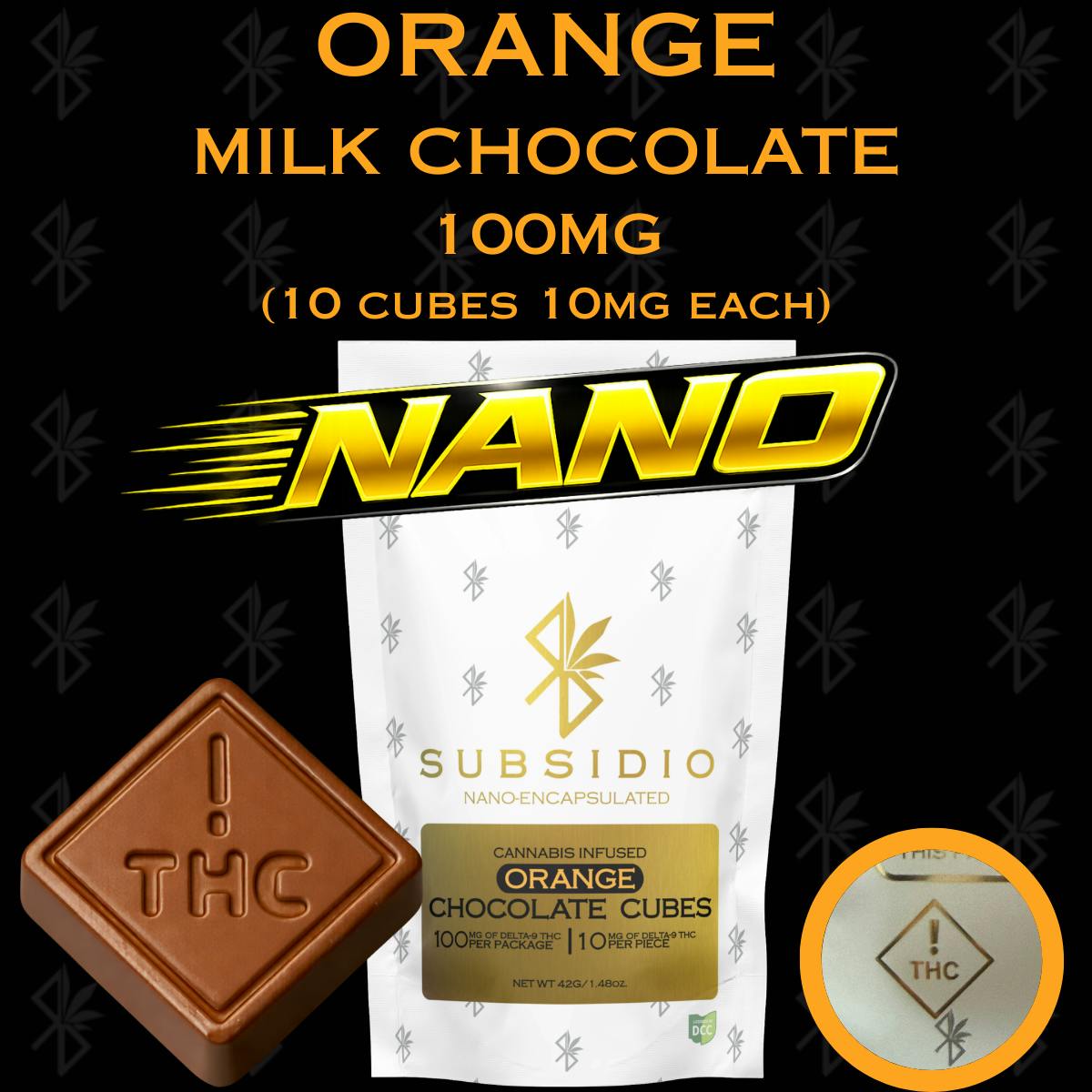 Nano-THC Infused White Chocolates | 100mg | 10pk