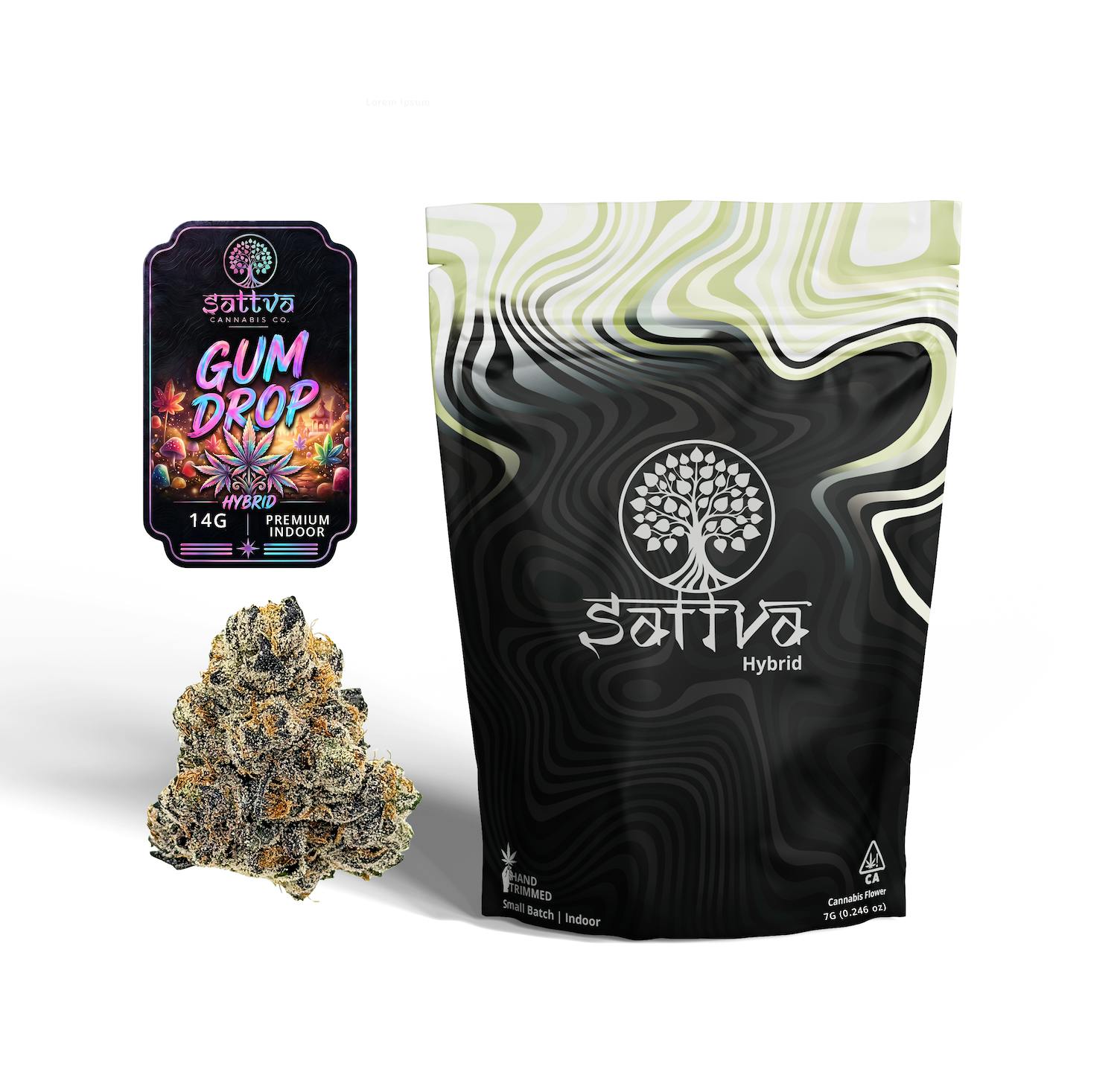 S A T T V A | Gum Drop | Premium Indoor | 14g Full-Size Buds