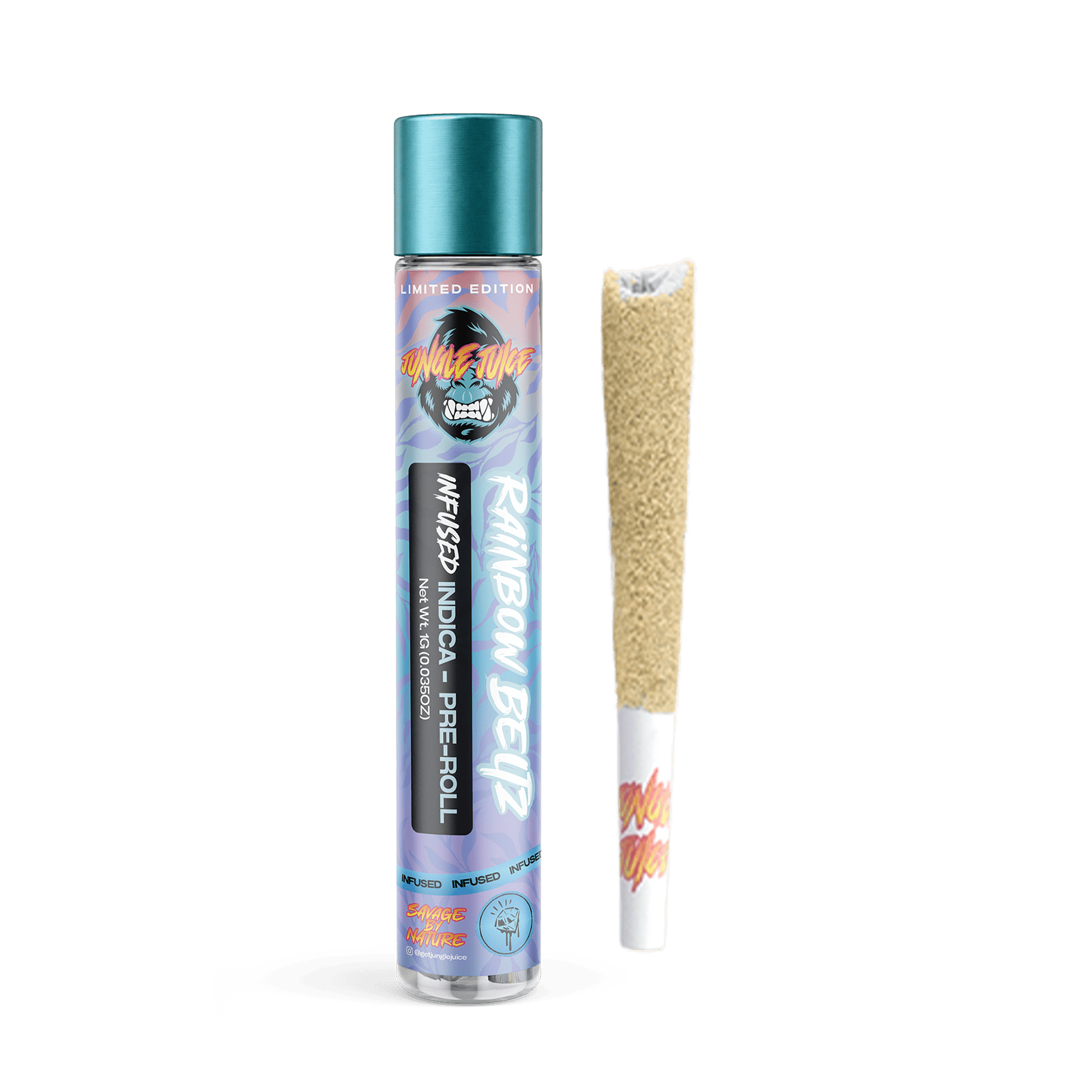 Jungle Juice - Rainbow Beltz - 1g Tarantula Pre-Roll - Limited Edition by Jungle Juice