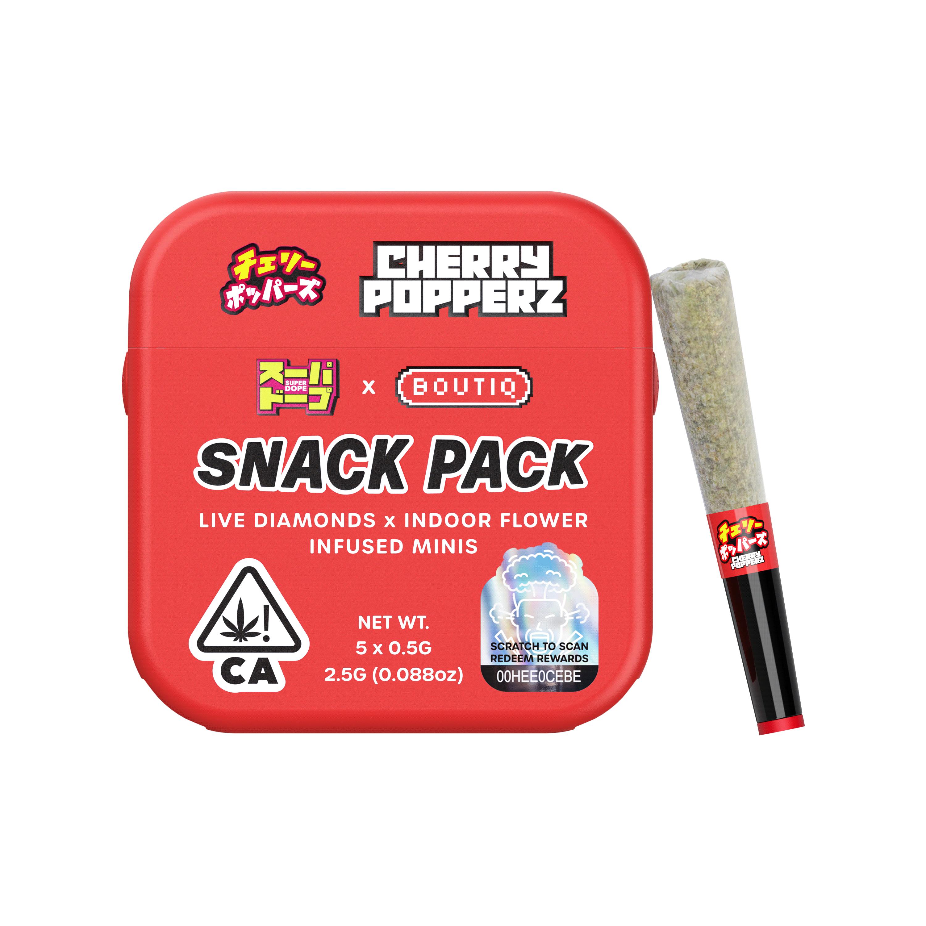 Boutiq x Super Dope | Cherry Popperz | Diamond Infused Minis | 5pk