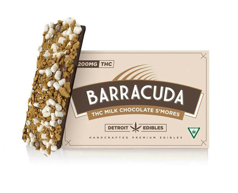 Barracuda Bar | S'mores Milk Chocolate | 200mg | Single by Detroit Edibles