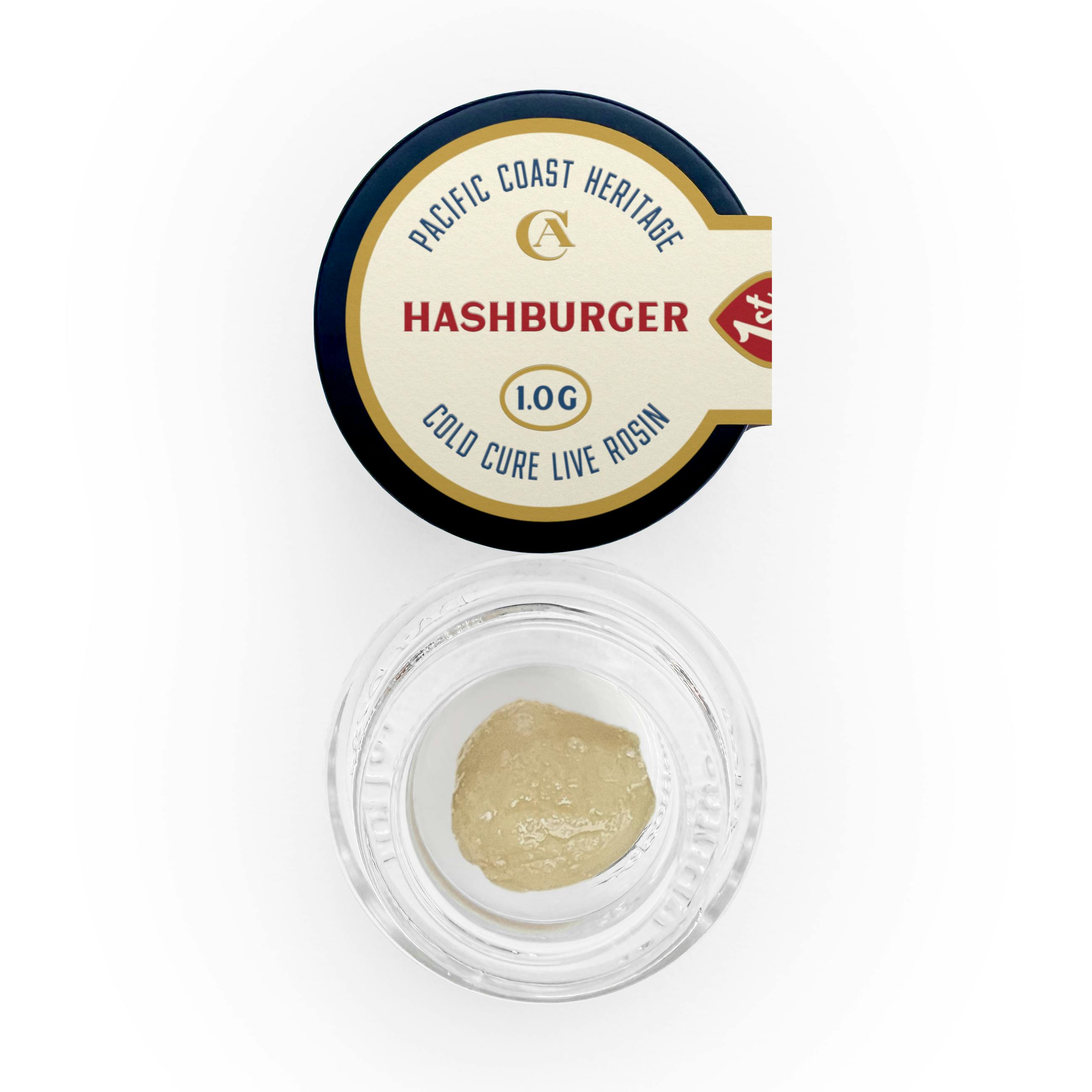 Pacific Coast Heritage Hashburger Cold Cure Live Rosin Concentrate | 1g