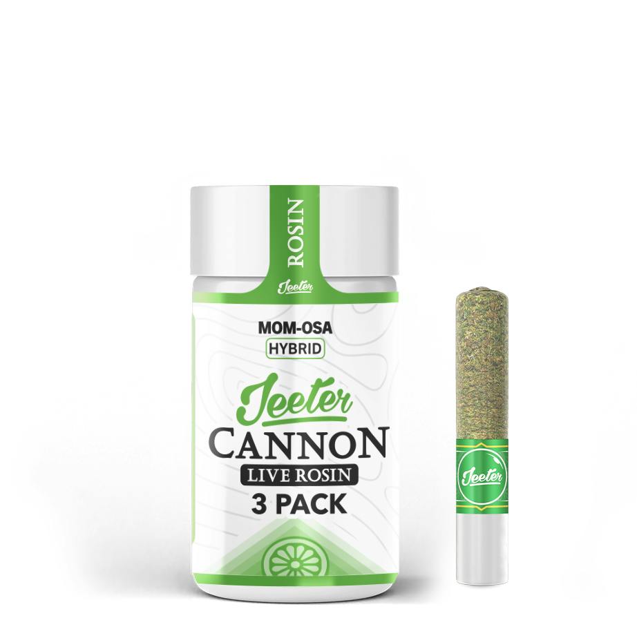 Mom-Osa | Live Rosin Infused Cannons Minis | 0.5g each | 3pk
