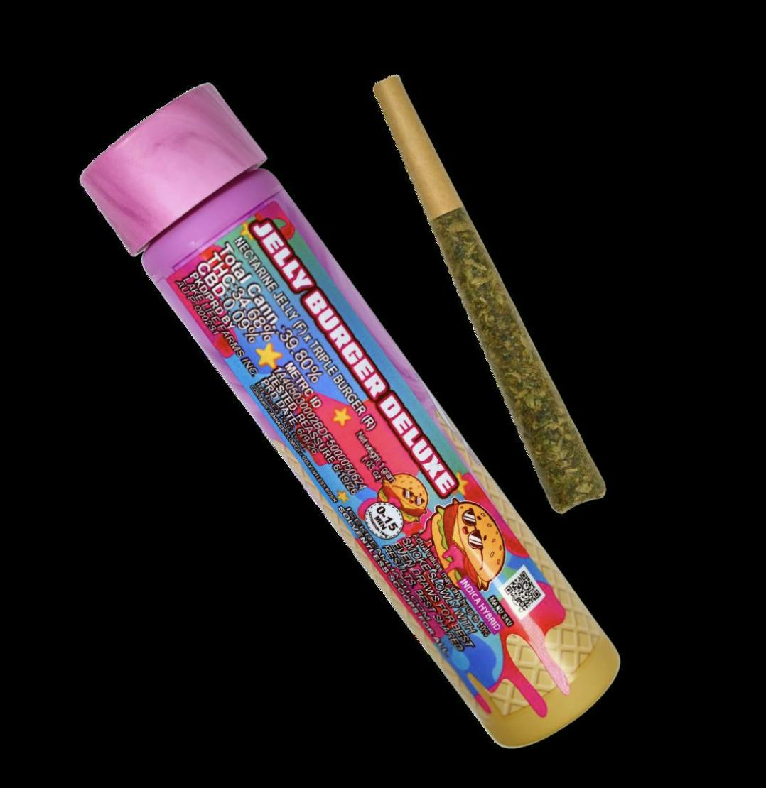 Jelly Burger Deluxe | Rosin Infused Joint | 1g by Ice Kream Hash Co.