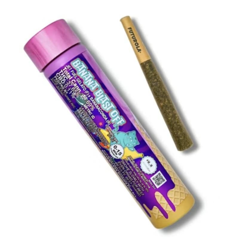 Banana Blast Off | Rosin Infused Joint | 1g by Ice Kream Hash Co.