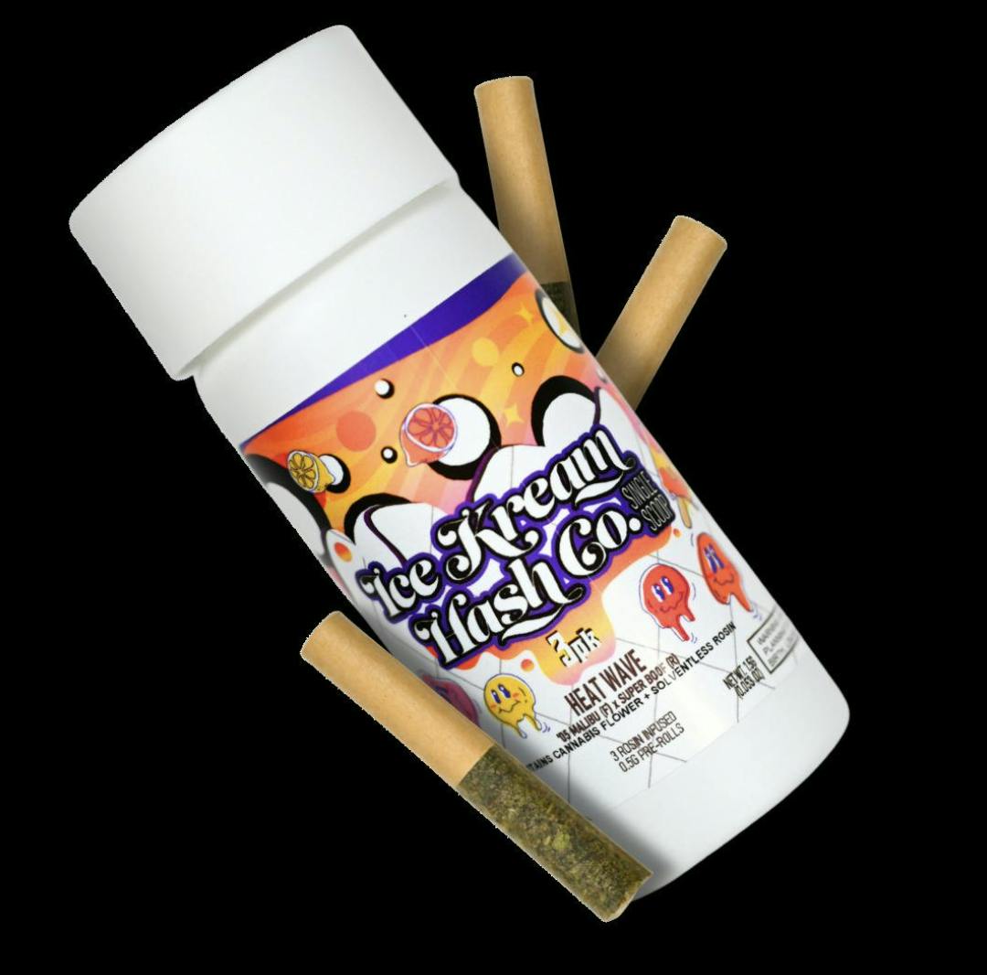 Heat Wave | Rosin Infused Minis | 0.5g each | 3pk by Ice Kream Hash Co.