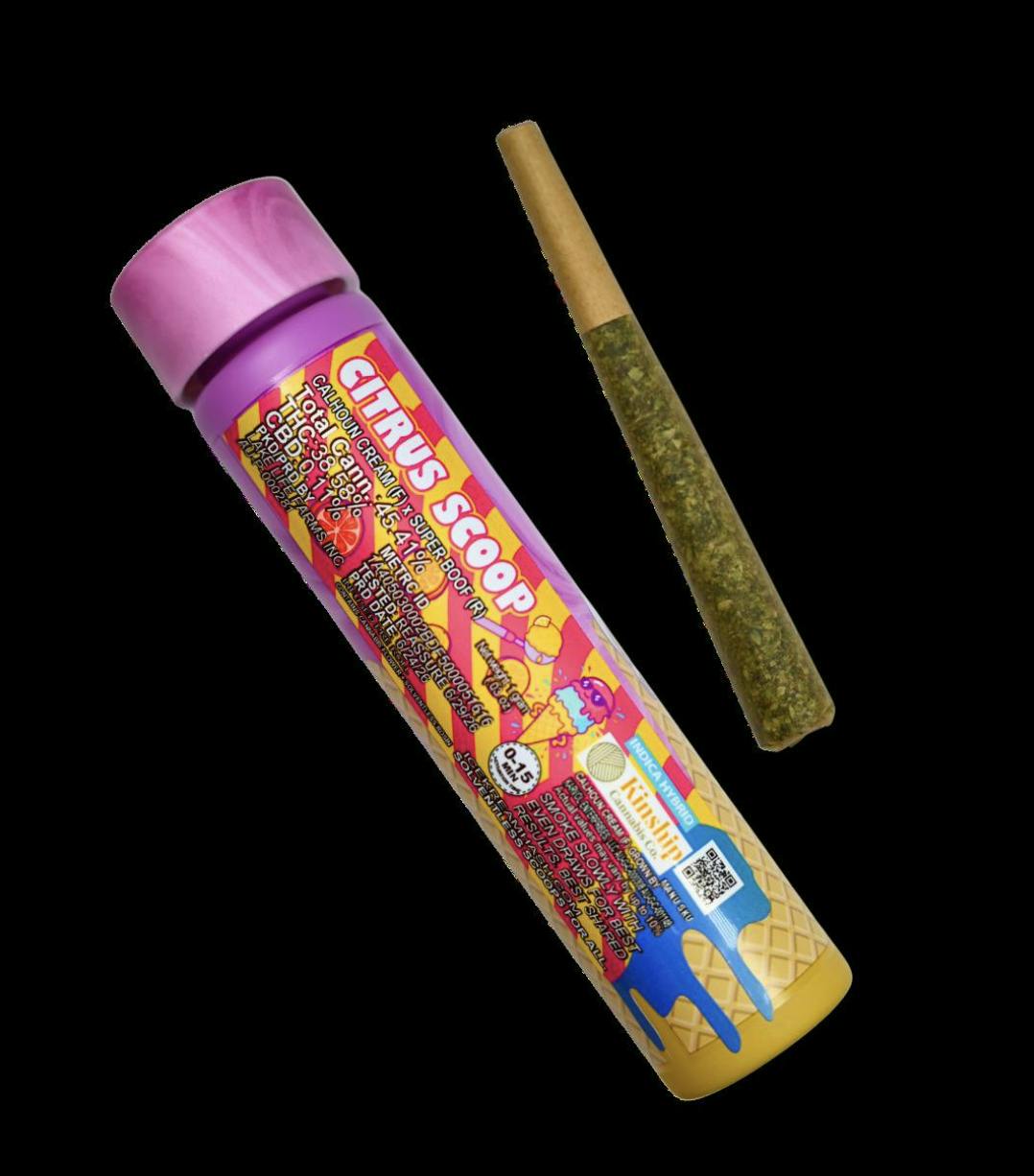 Citrus Scoop | Rosin Infused Joint | 1g by Ice Kream Hash Co.