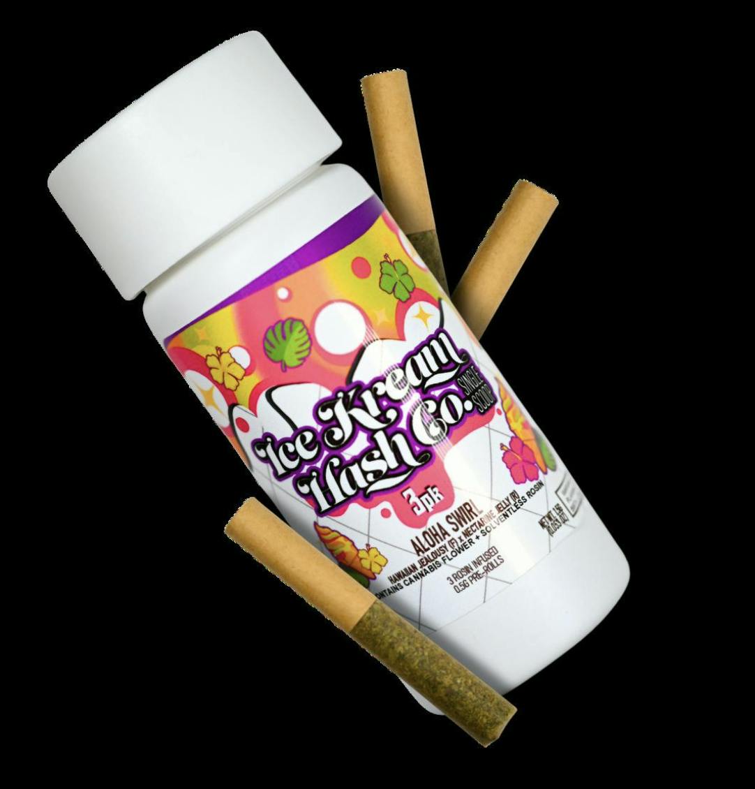 Aloha Swirl | Rosin Infused Minis | 0.5g each | 3pk by Ice Kream Hash Co.