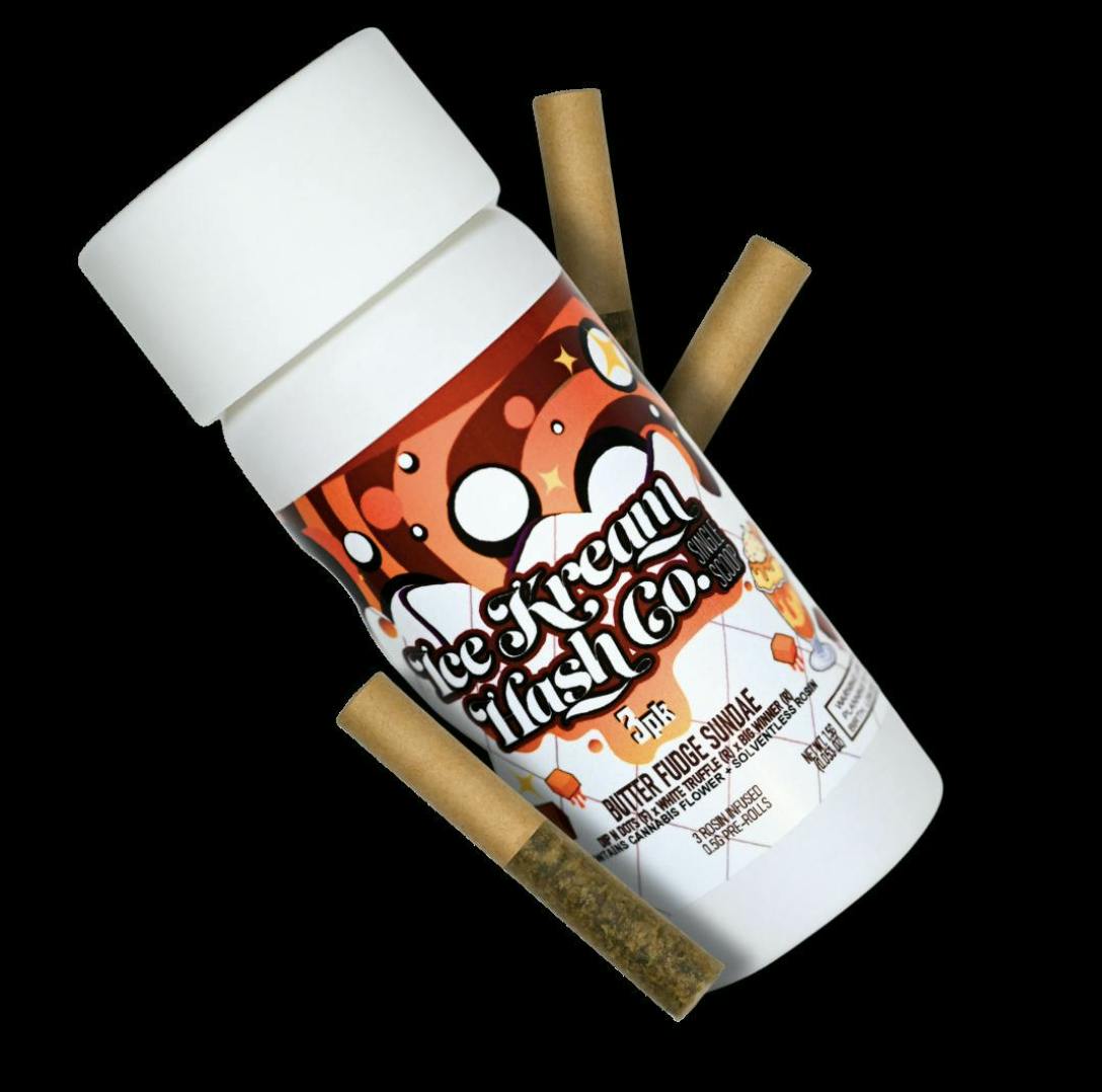 Butter Fudge Sundae | Rosin Infused Minis | 0.5g each | 3pk by Ice Kream Hash Co.