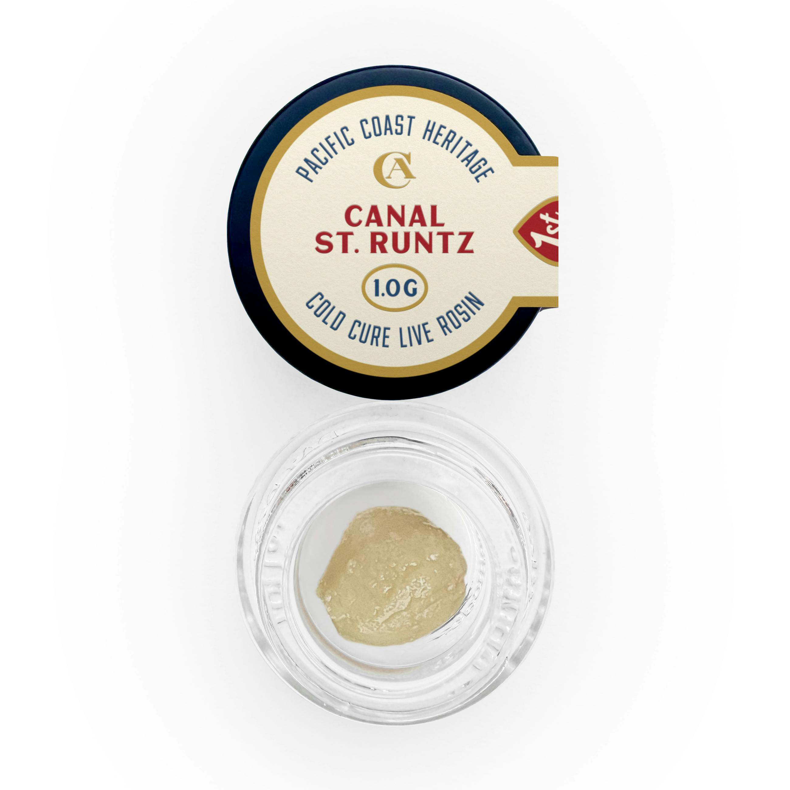 Pacific Coast Heritage Canal St Runtz Cold Cure Live Rosin Concentrate | 1g