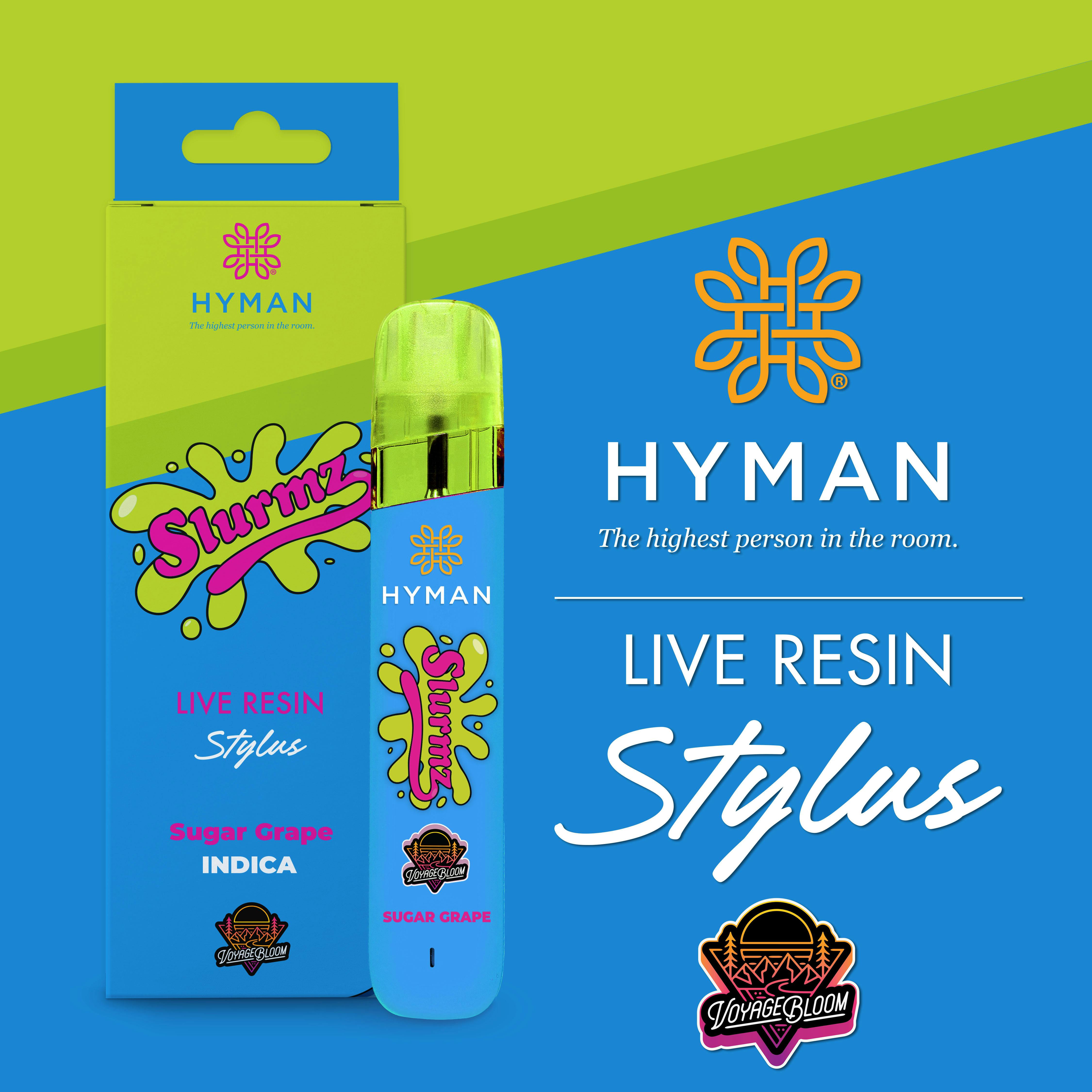 Slurmz I 1G LIVE RESIN DISPOSABLE | HYMAN x VOYAGE BLOOM | REC by Hyman