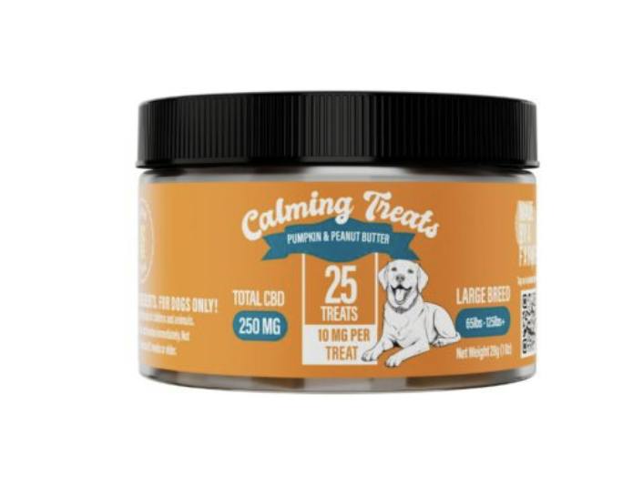 Calming CBD Large Dog Treats | 250mg CBD | 25ct | 10mg/ea by Made By A Farmer