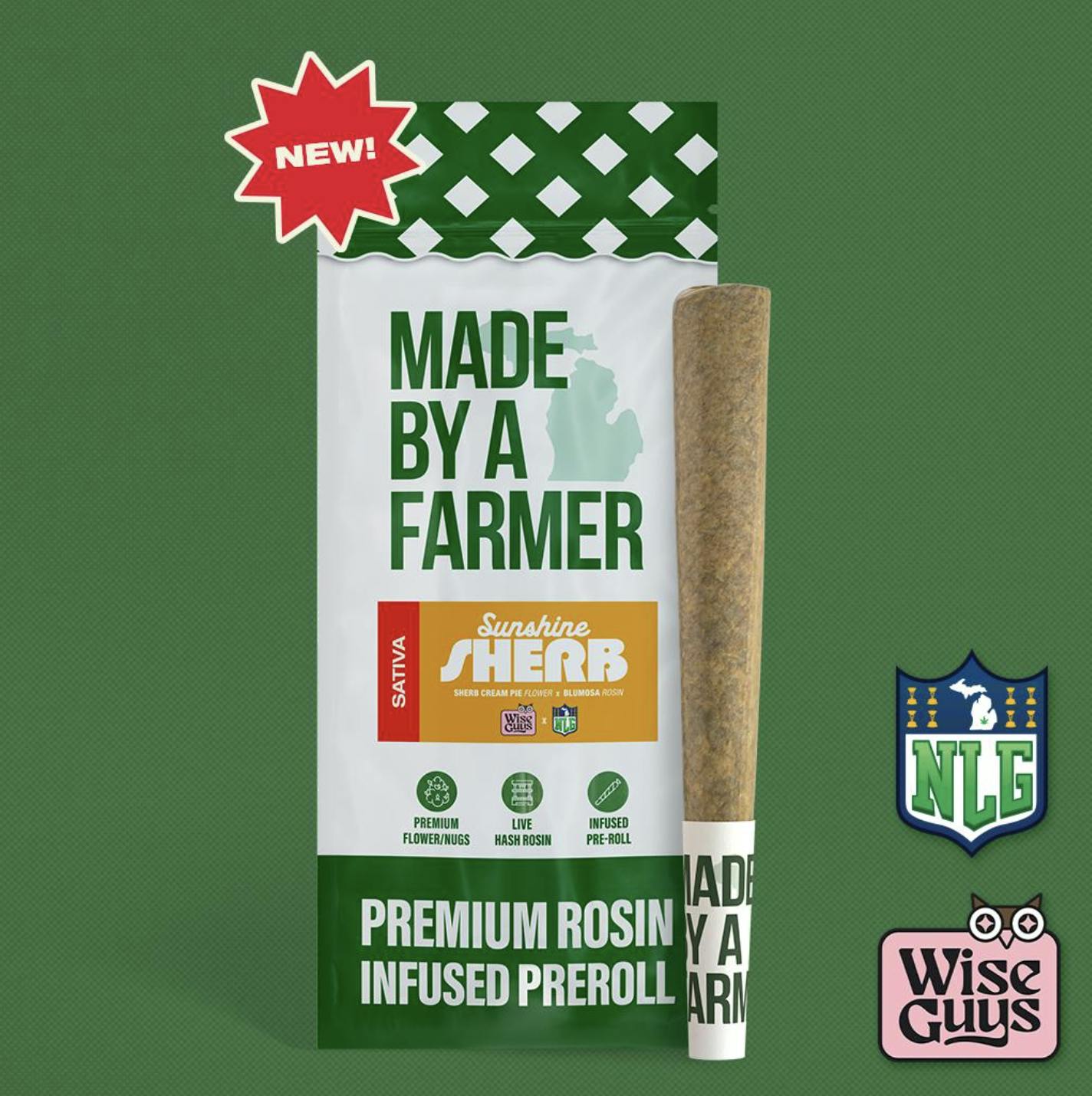 Sunshine Sherb | Infused Joint | 1.5g by Made By A Farmer