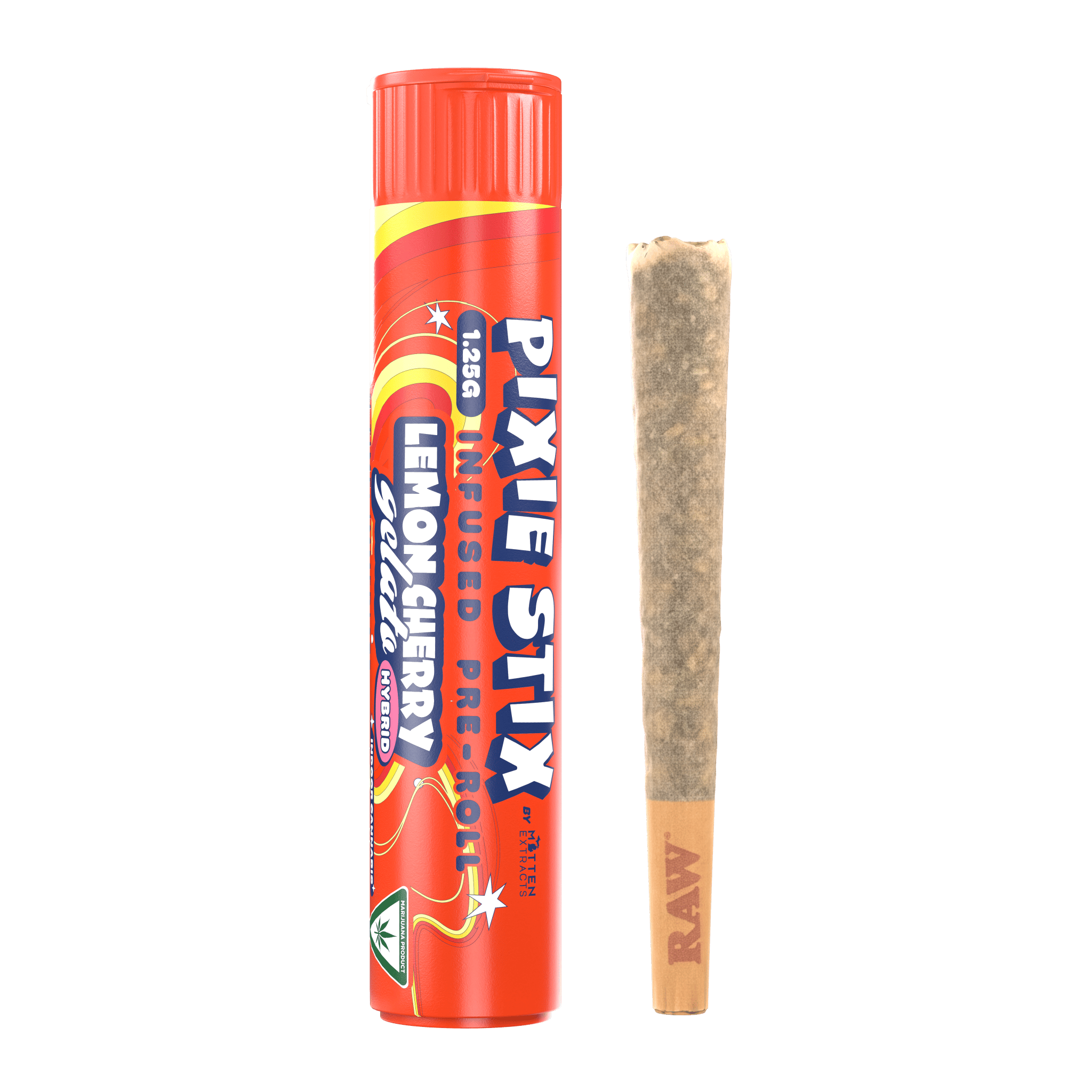 Pixie Stix Lemon Cherry Gelato Infused Pre Roll 1.25g