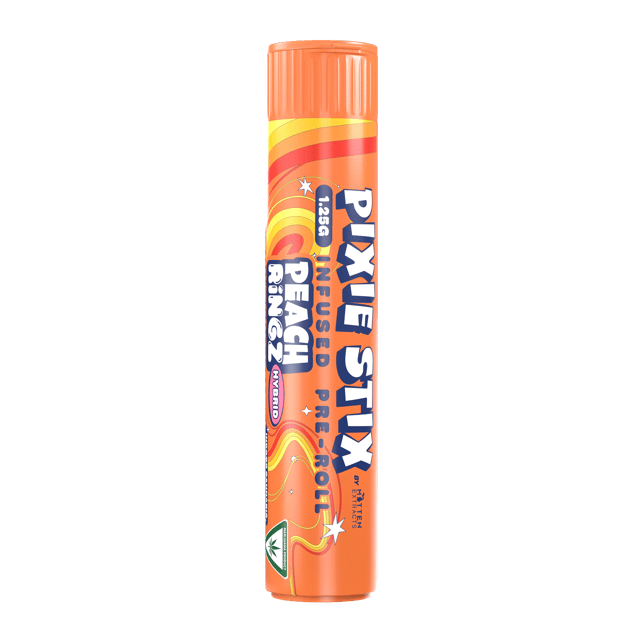 Pixie Stix Peach Ringz Infused Pre Roll 1.25g by Pixie Stix
