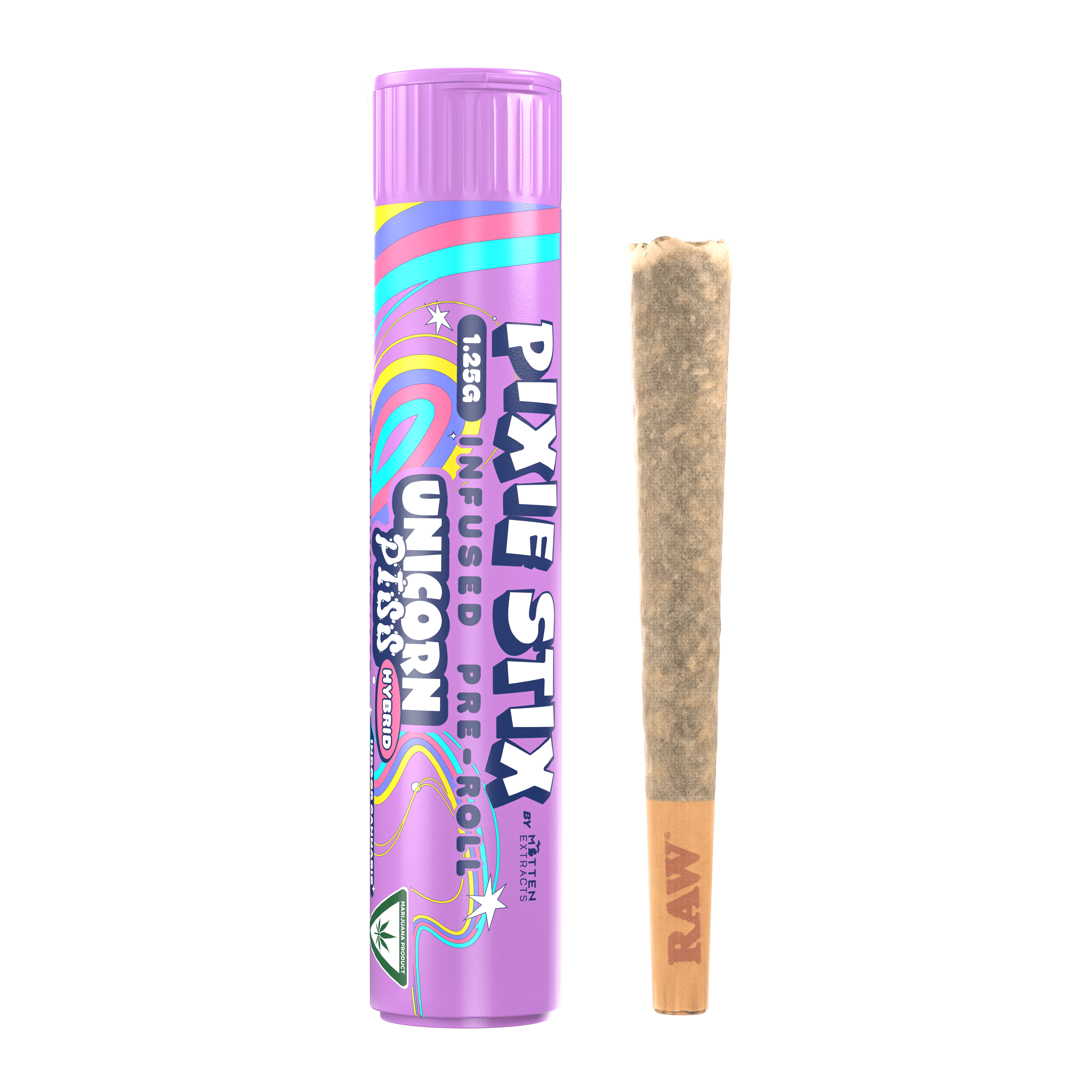 Pixie Stix Unicorn Piss Infused Pre Roll 1.25g
