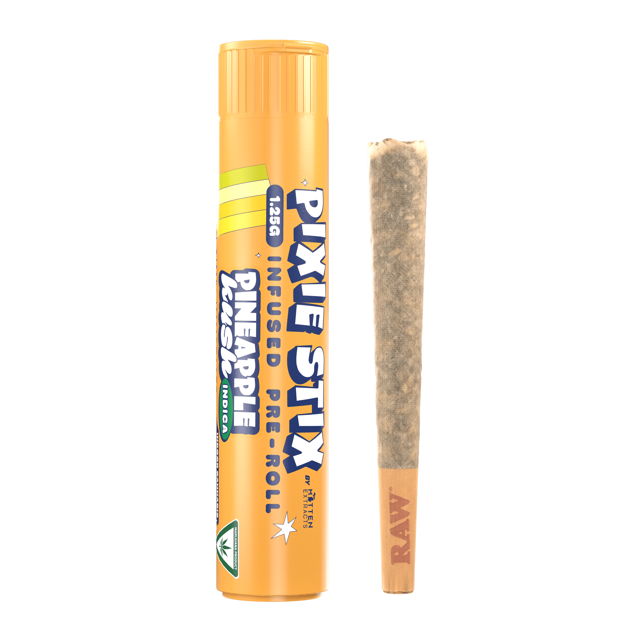 Pixie Stix Pineapple Kush Infused Pre Roll 1.25g