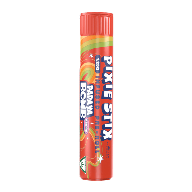 Pixie Stix Papaya Bomb Infused Pre Roll 1.25g by Pixie Stix