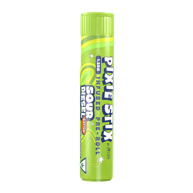 Pixie Stix Sour Diesel Infused Pre Roll 1.25g by Pixie Stix