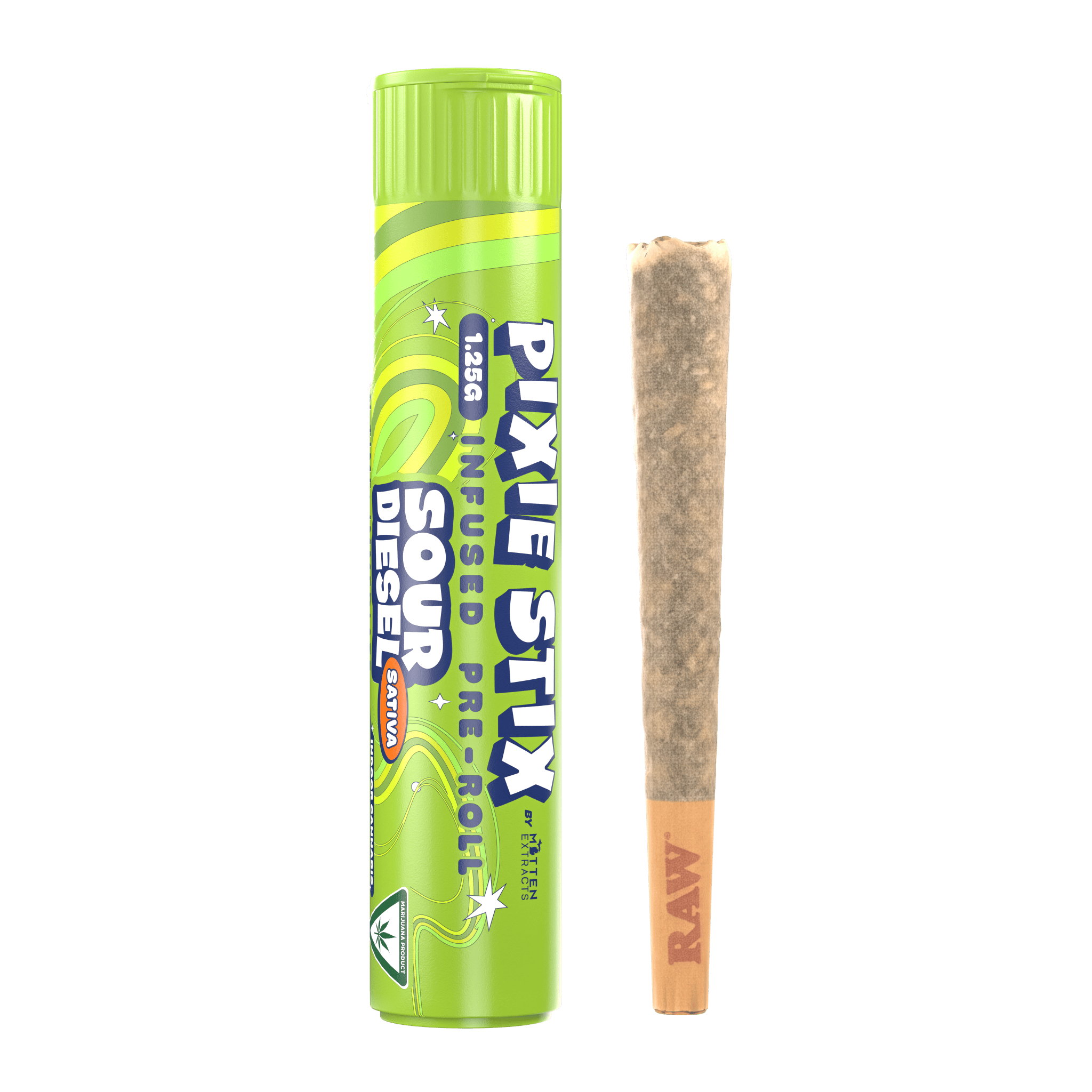 Pixie Stix Sour Diesel Infused Pre Roll 1.25g