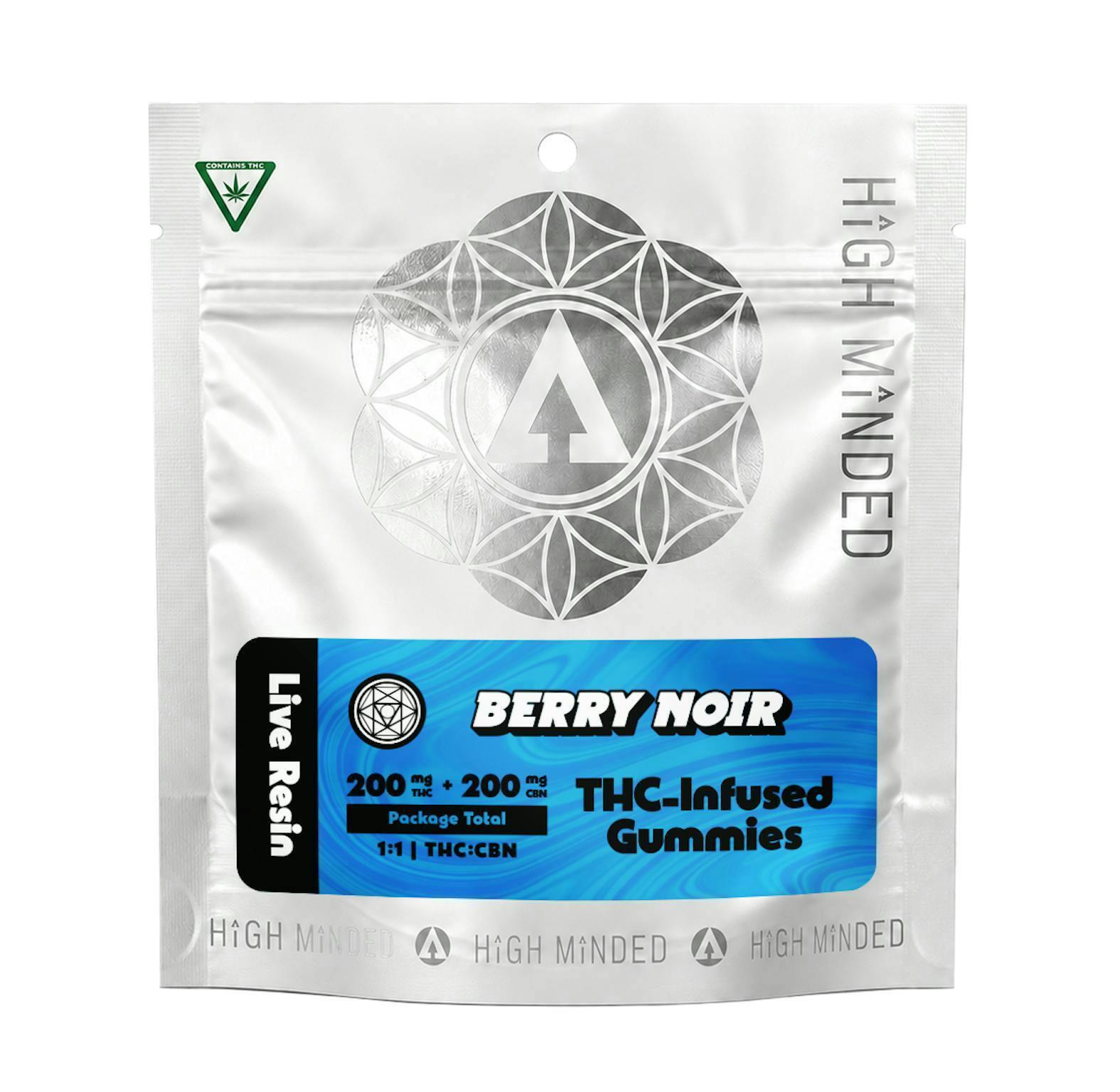 Berry Noir 1:1 THC:CBN Live Resin Gummies | 200mg