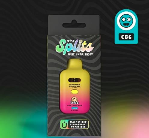 Headband Poundcake | Splits Live Diamond & CBG Disposable | 2g