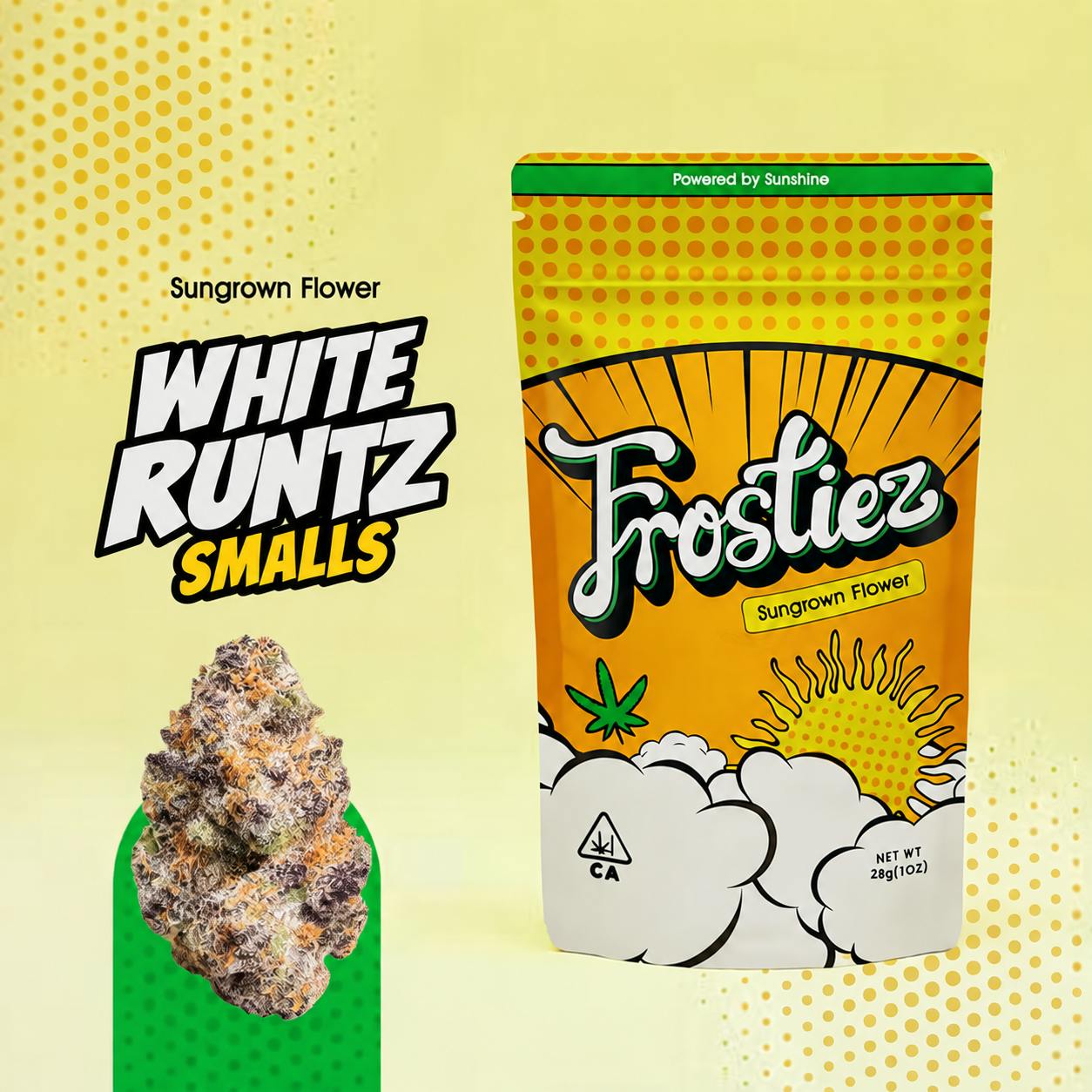White Runtz Smalls SunGrown Flower - 14g - Indica - New Drop