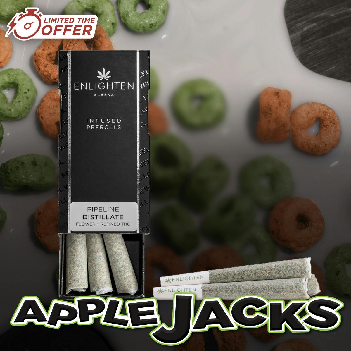 Apple Jacks .75g Distillate Pipeline - 3 Pack