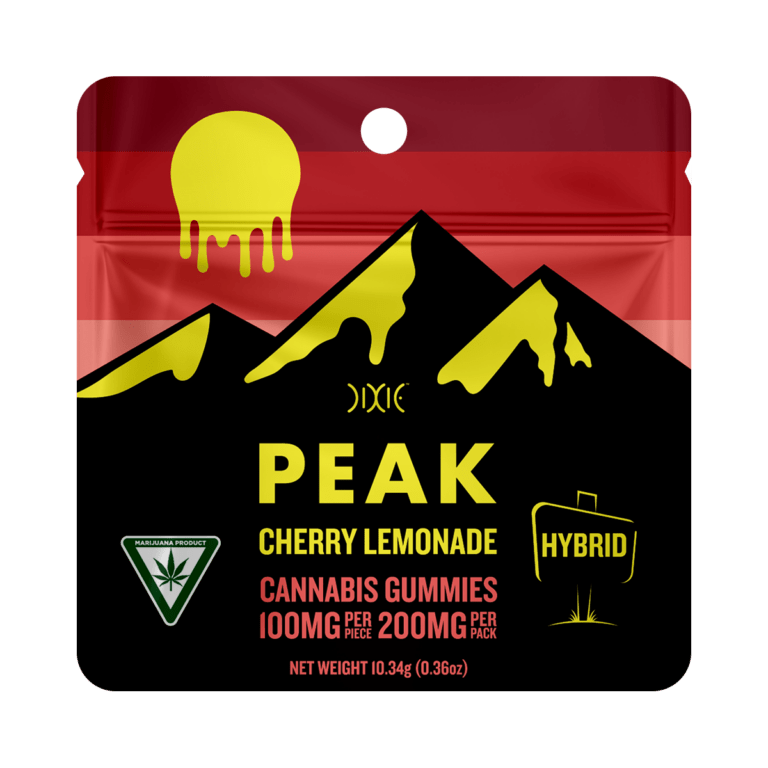 PEAK | Lemon Cherry Gummies | 200mg | 2ct | 100mg/ea by Dixie Brands