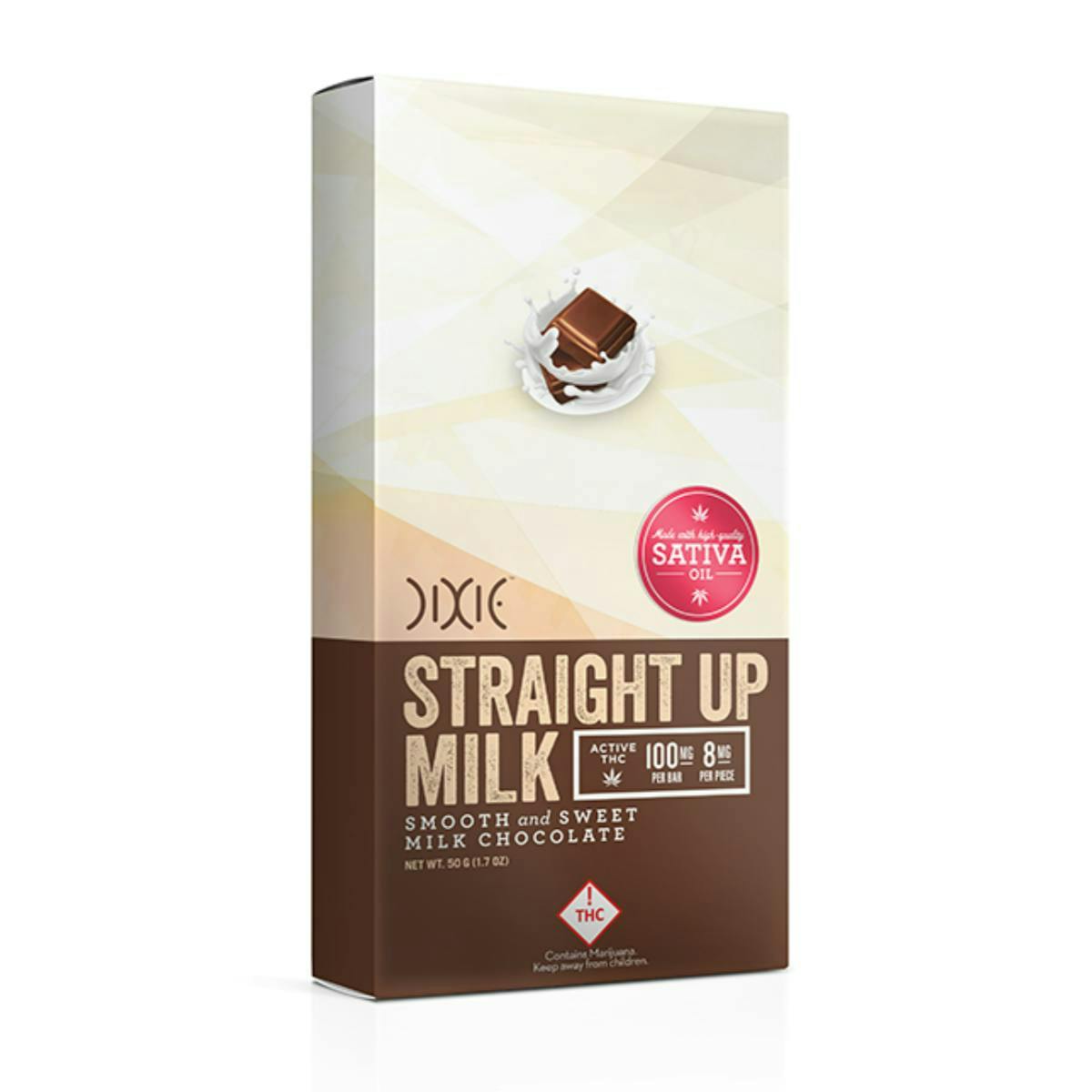Straight Up Milk Chocolate | 96mg | 12ct | 8mg/ea