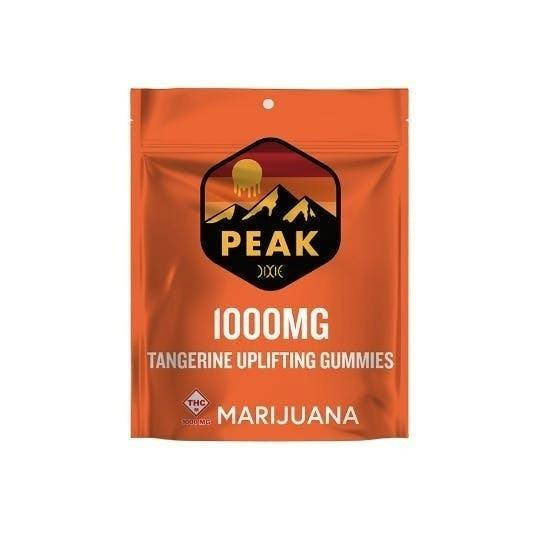 PEAK | Tangerine Gummies | 1000mg | 10ct | 100mg/ea