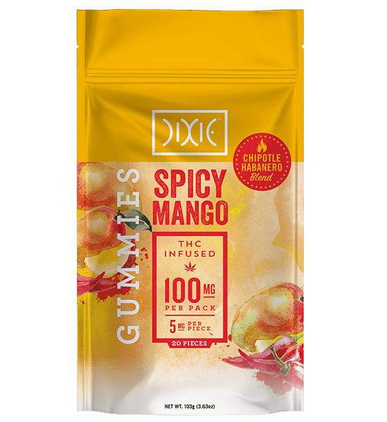 Spicy Mango Gummies | 100mg | 20ct | 5mg/ea
