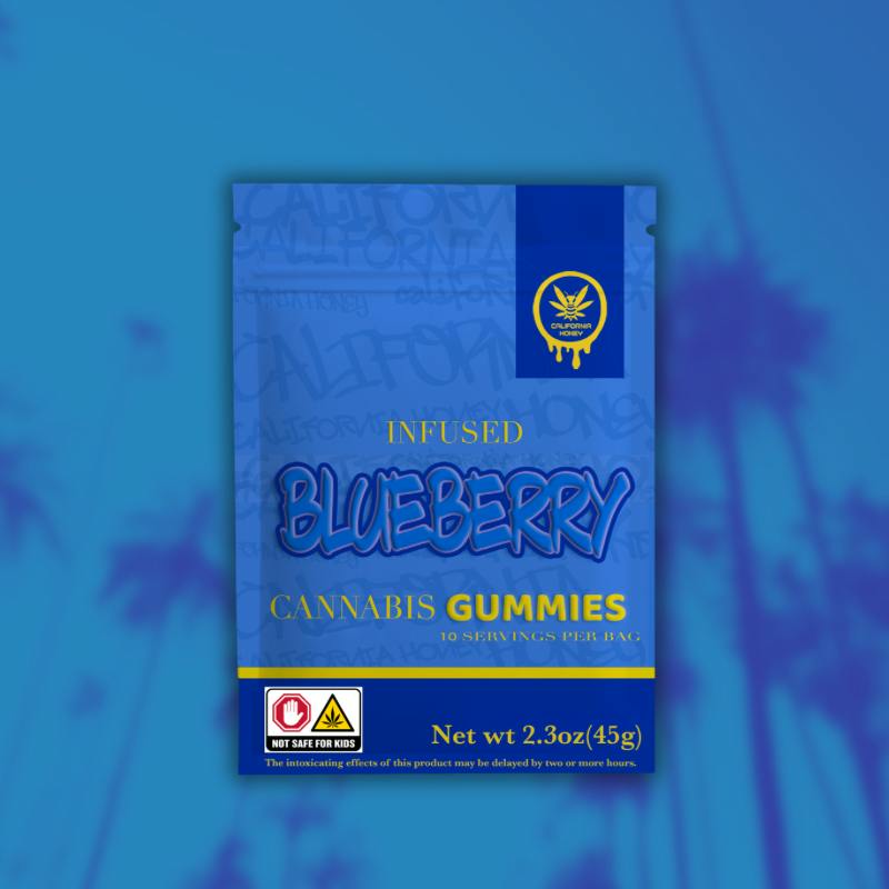 Blueberry Gummies | 500mg | 10ct | 50mg/ea