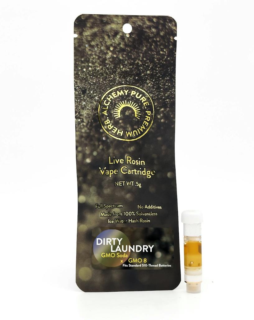 Dirty Laundry | Live Rosin Cartridge | 0.5g by Alchemy Pure