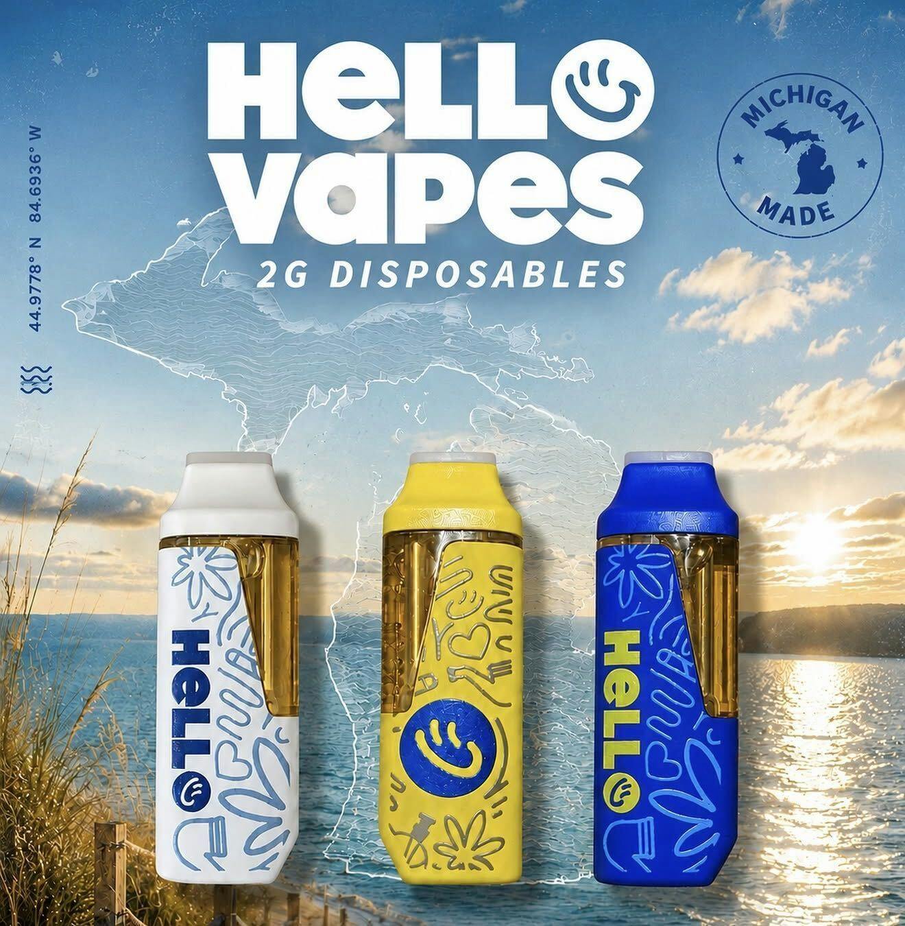 Grape | Disposable | 2g by Hello Farms