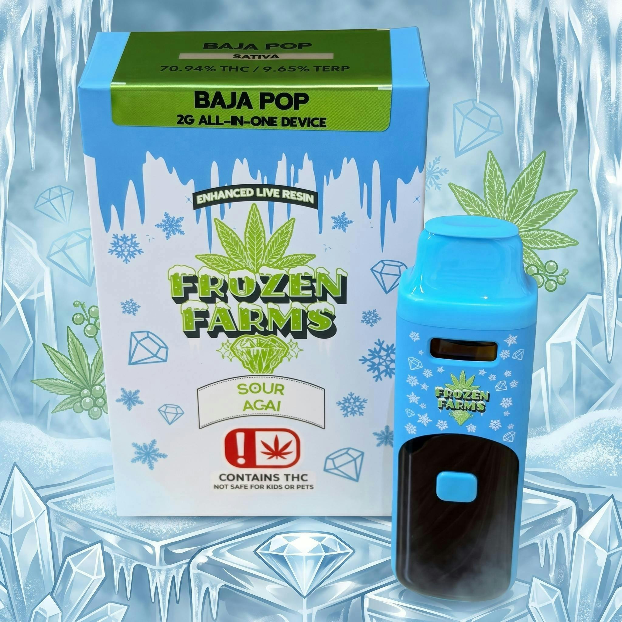 Frozen Farms 2G - BAJA POP - Live Resin Disposable (SATIVA)