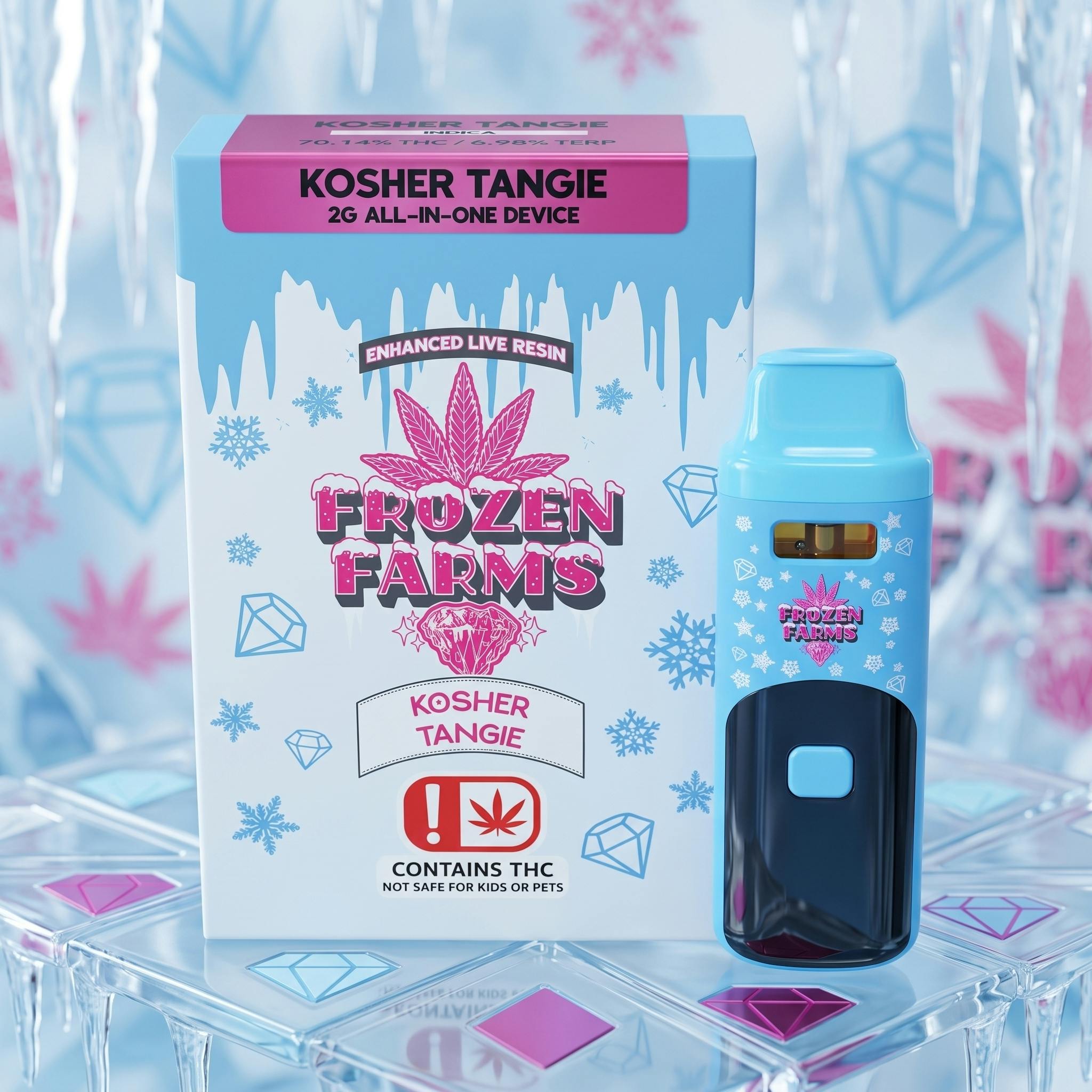Frozen Farms 2G - Kosher Tangie - Live Resin Disposable (INDICA)