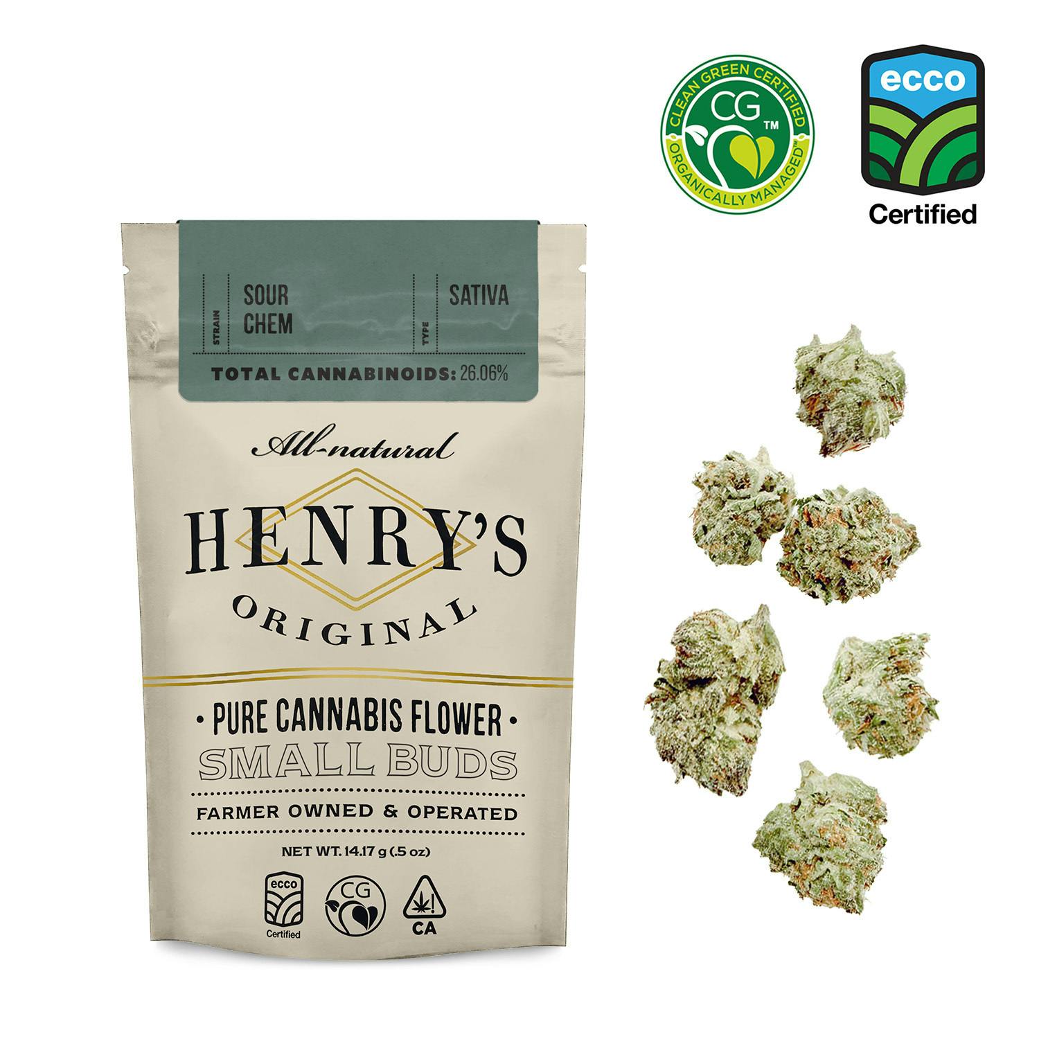 Henry's Original | Sour Chem | Pouch Small Buds | 14g