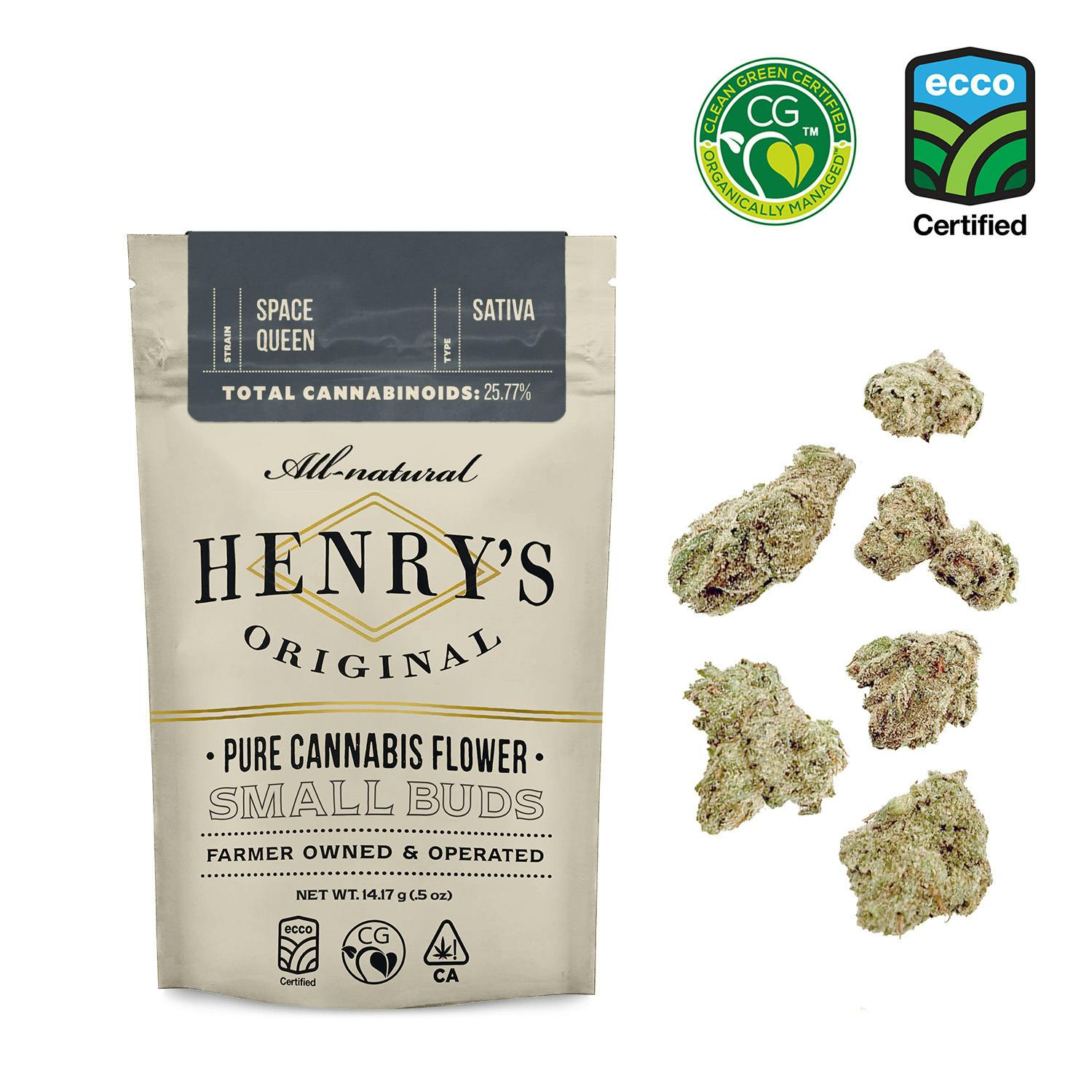 Henry's Original | Space Queen | Pouch Small Buds | 14g