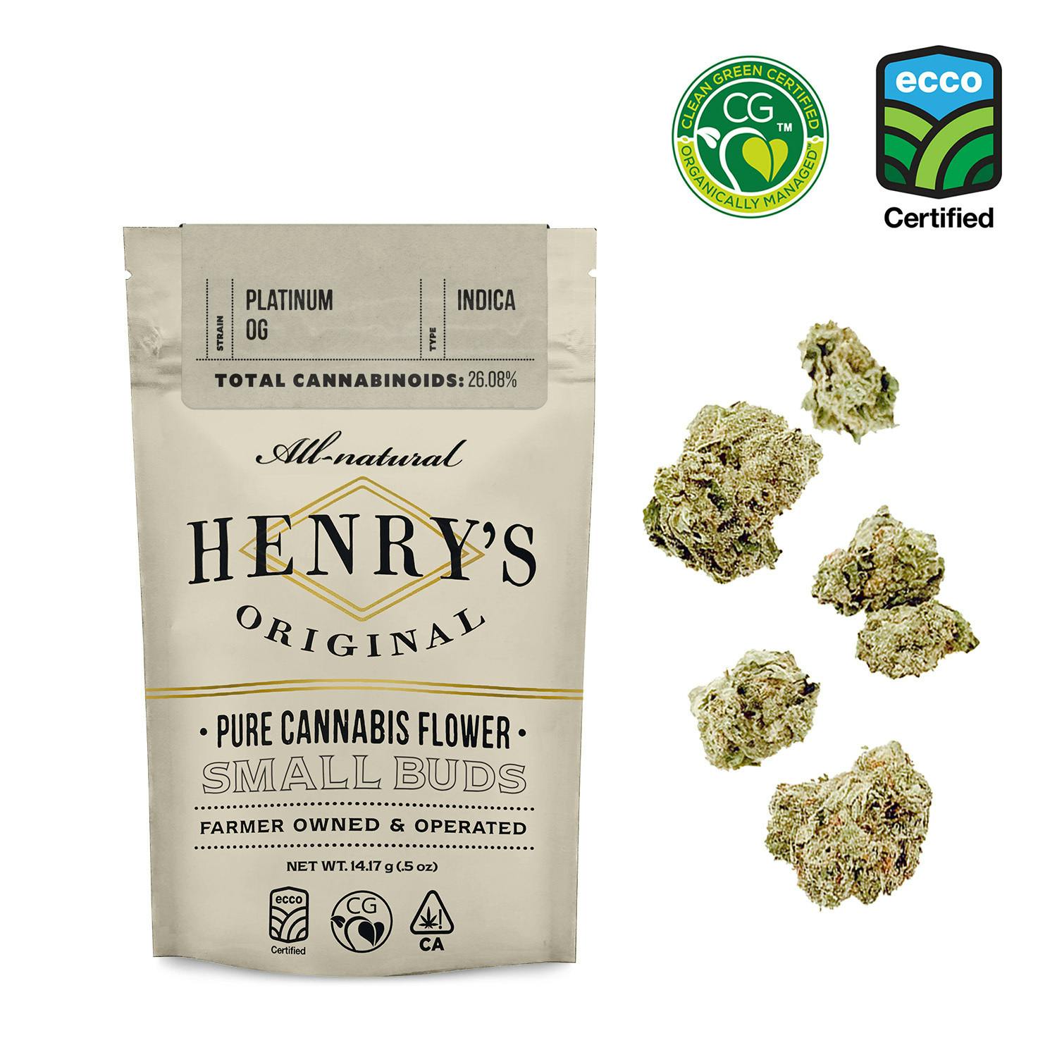 Henry's Original | Platinum OG | Pouch Small Buds | 14g