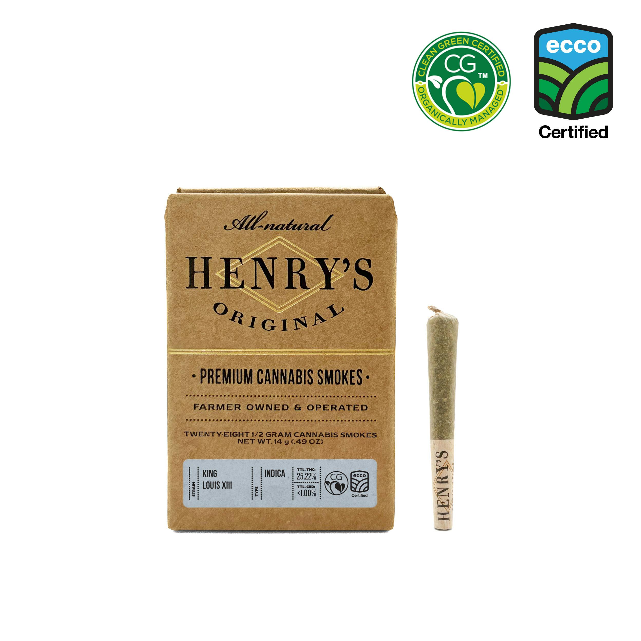 Henry's Original | King Louis XIII | Joints | 0.5g each | 28pk