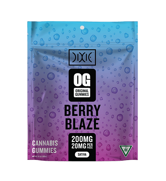 Berry Blaze Gummies | 200mg | 10ct | 20mg/ea by Dixie Brands