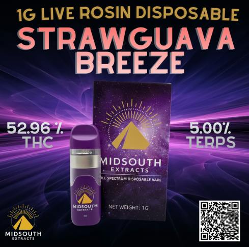 Strawguava Breeze | Live Rosin Disposable | 1g